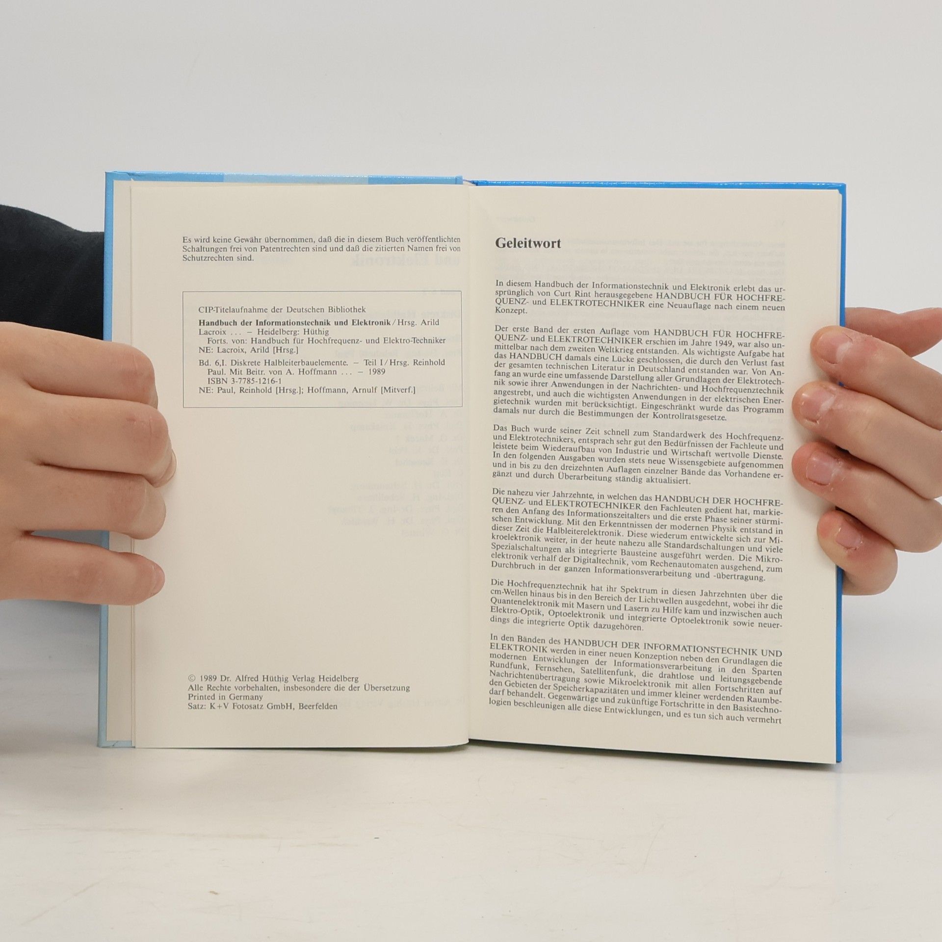 Paul Reinhold Handbuch der Informationstechnik und Elektronik