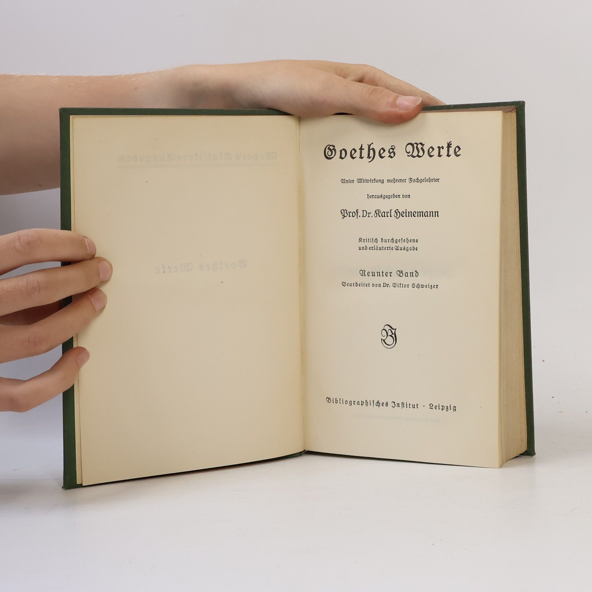 Johann Wolfgang von Goethe Goethes Werke 9