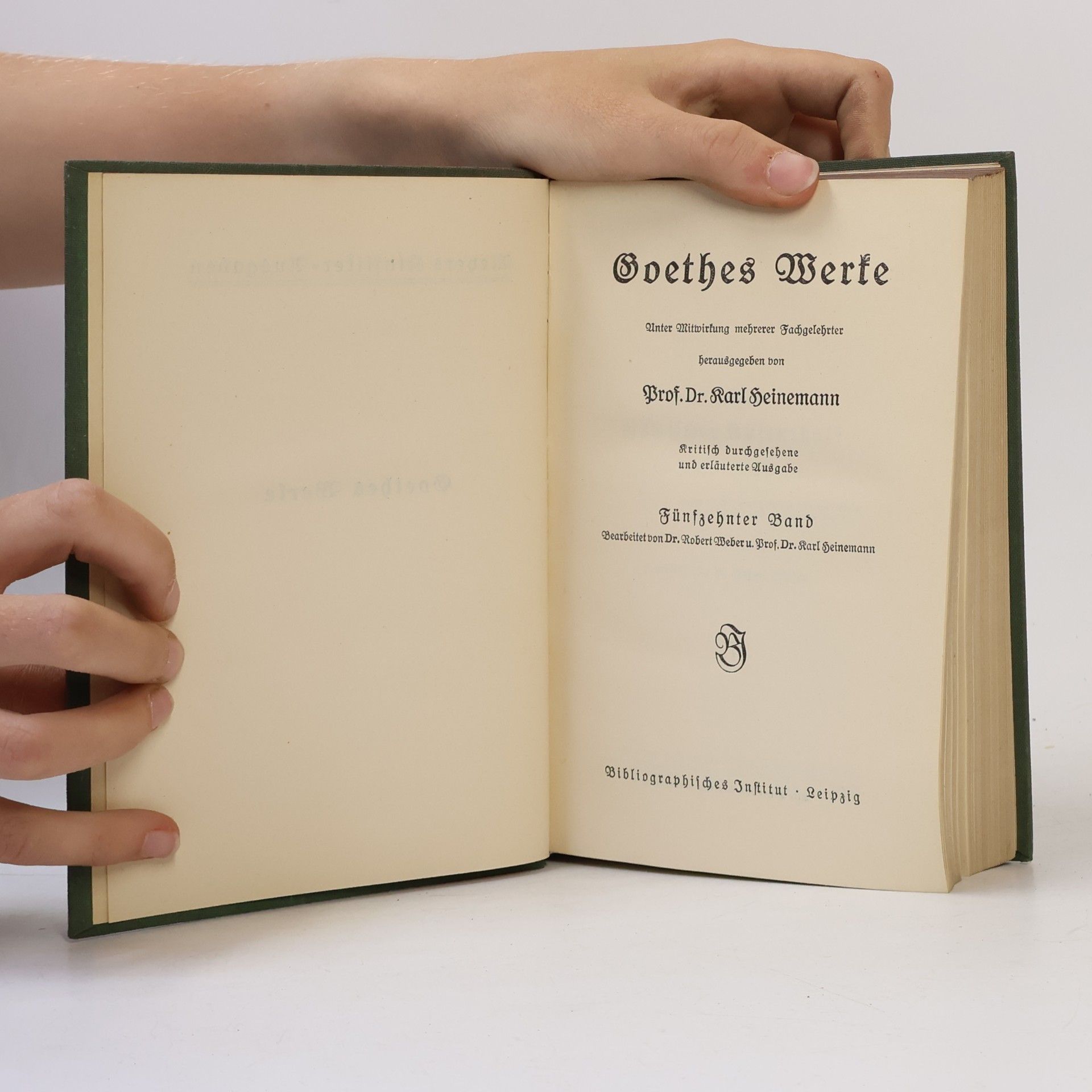 Johann Wolfgang von Goethe Goethes Werke 15