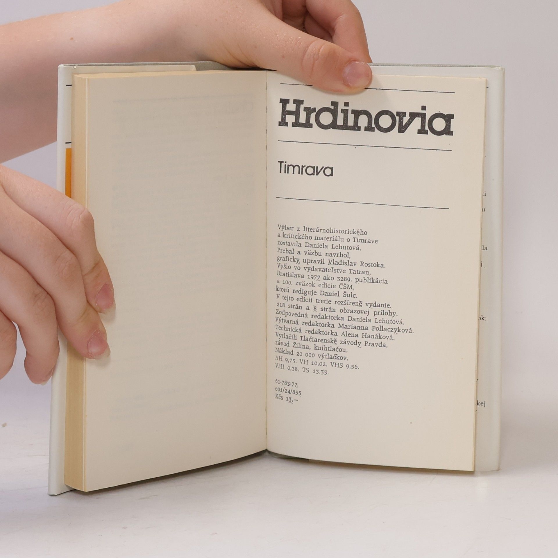 Daniela Lehutová Hrdinovia. Timrava