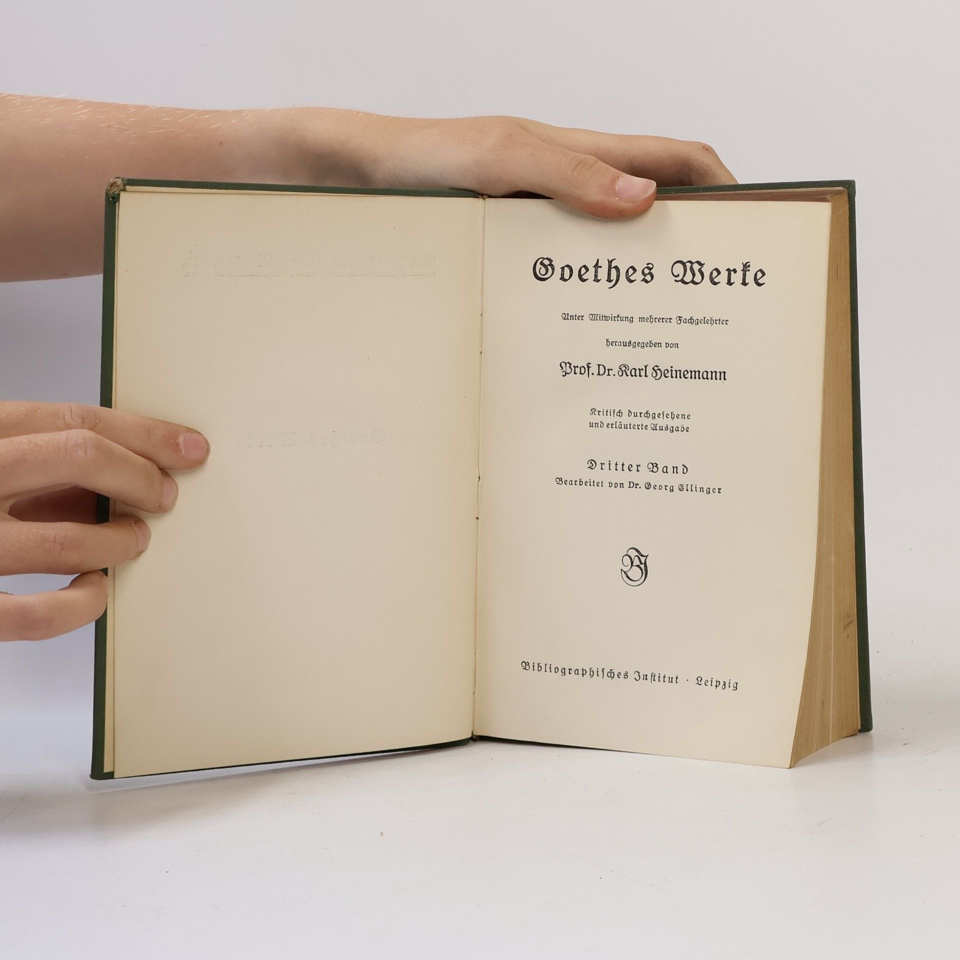 Johann Wolfgang von Goethe Goethes Werke 3