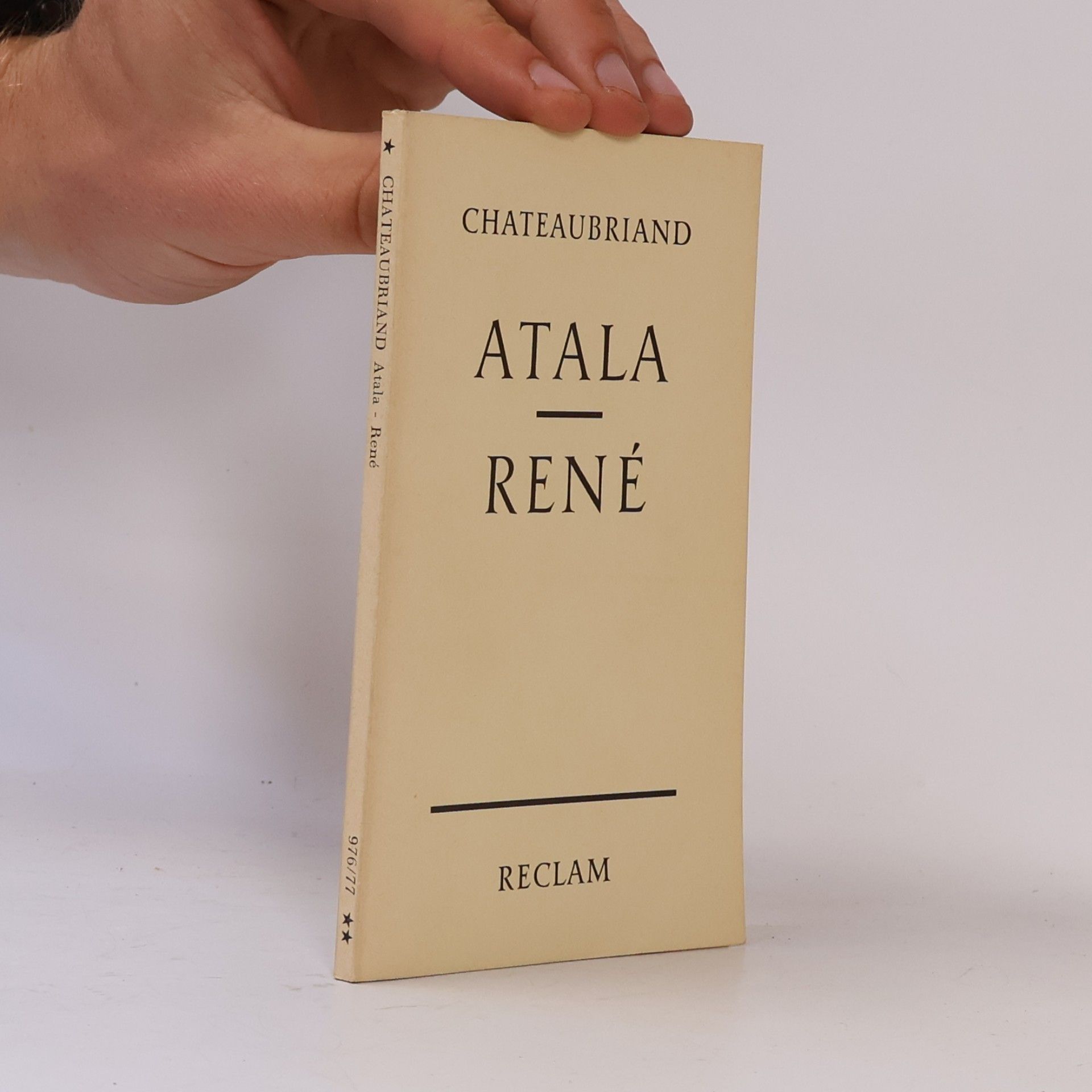 François-Auguste-René de Chateaubriand Atala; René