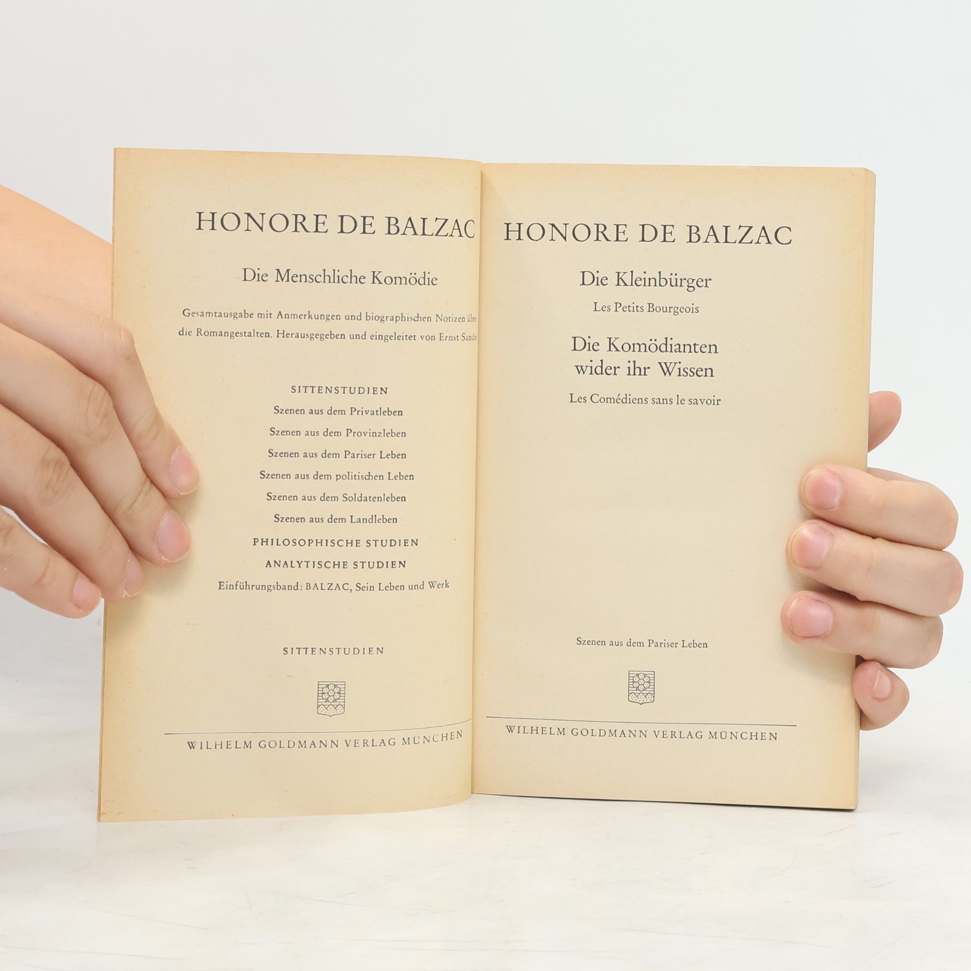 Honoré de Balzac Die Kleinbürger