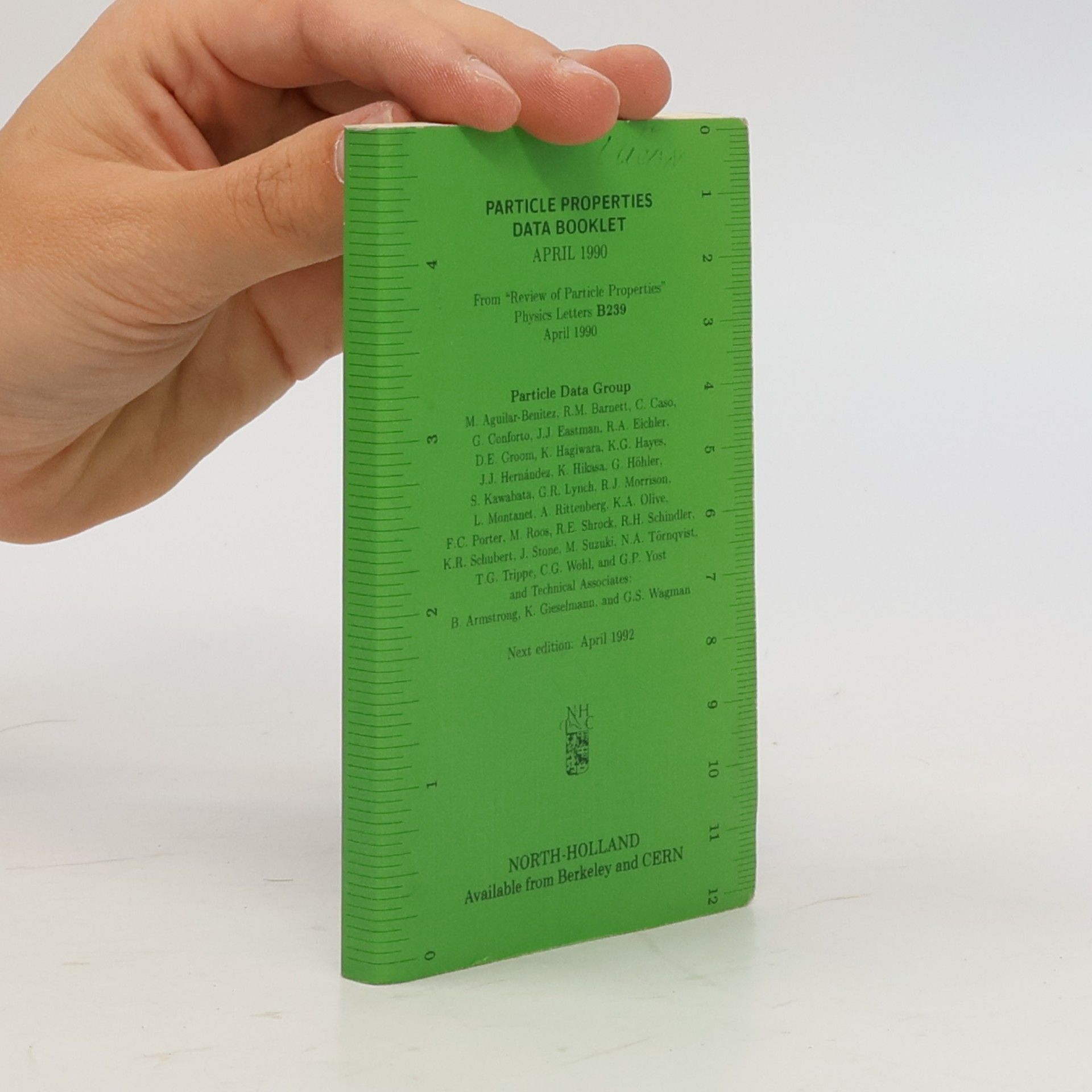 Auteurscollectief Particle Properties Data Booklet