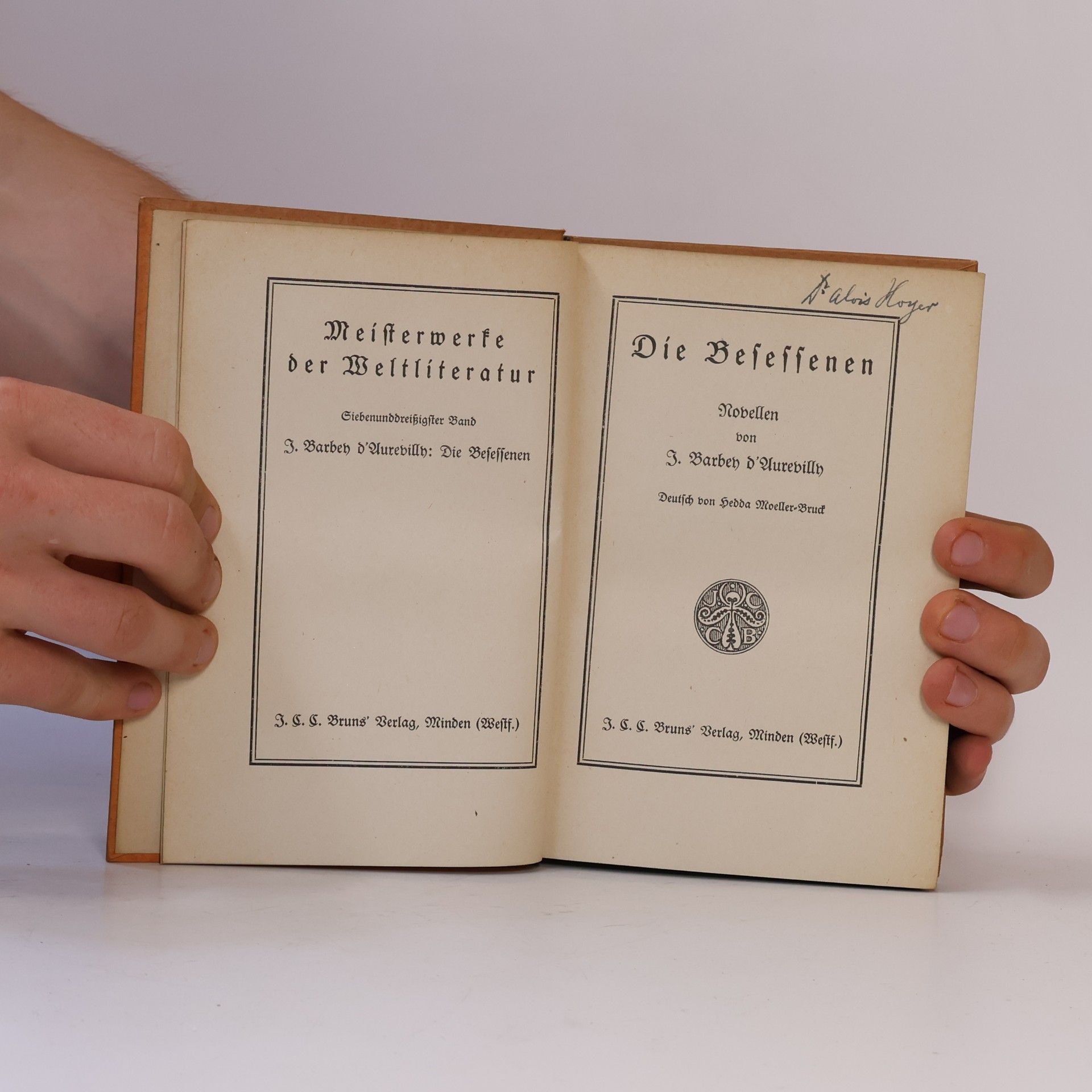 Jules Amédée Barbey d'Aurevilly Die Besessenen