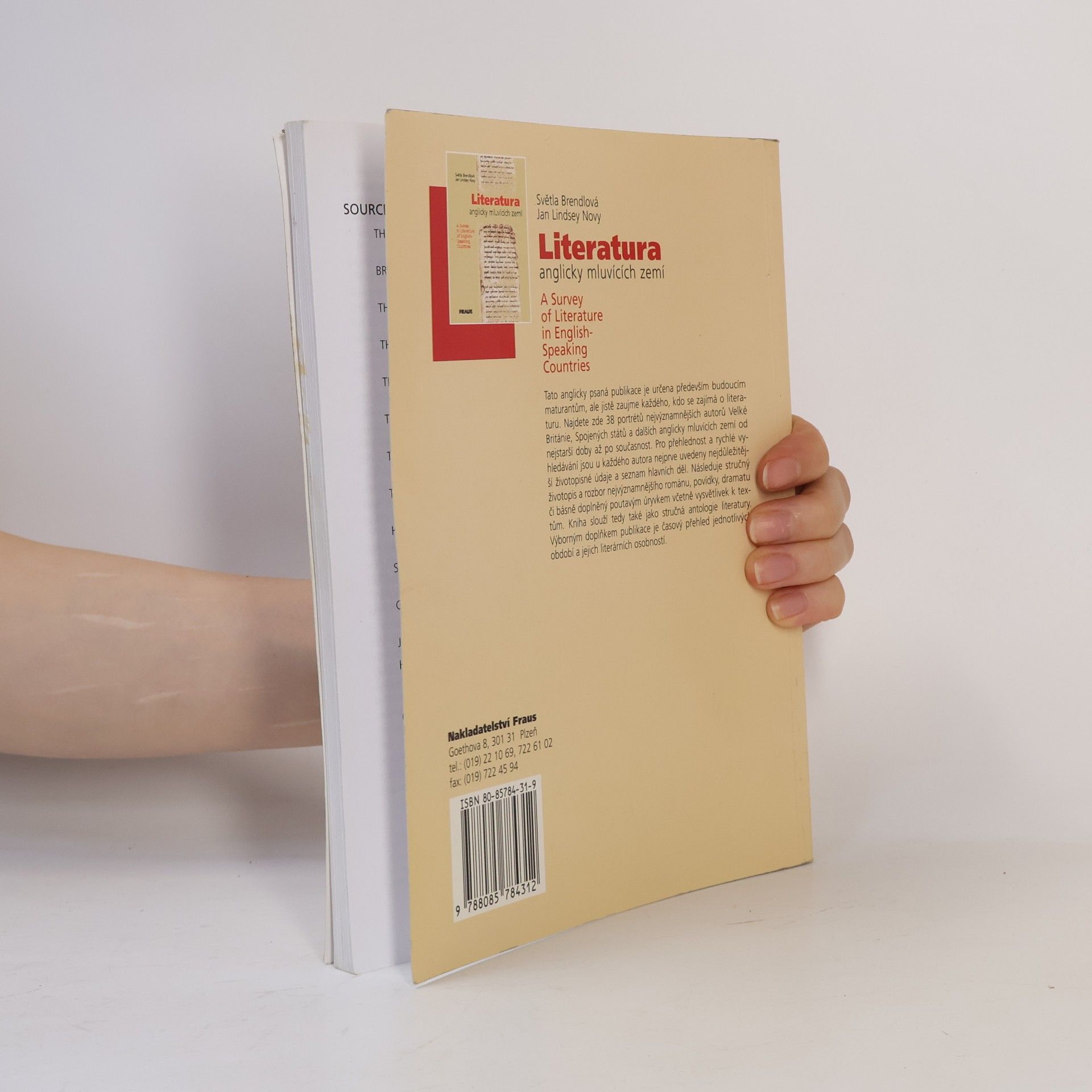 Světla Brendlová Literatura anglicky mluvících zemí. A survey of Literature in English-Speaking Countries