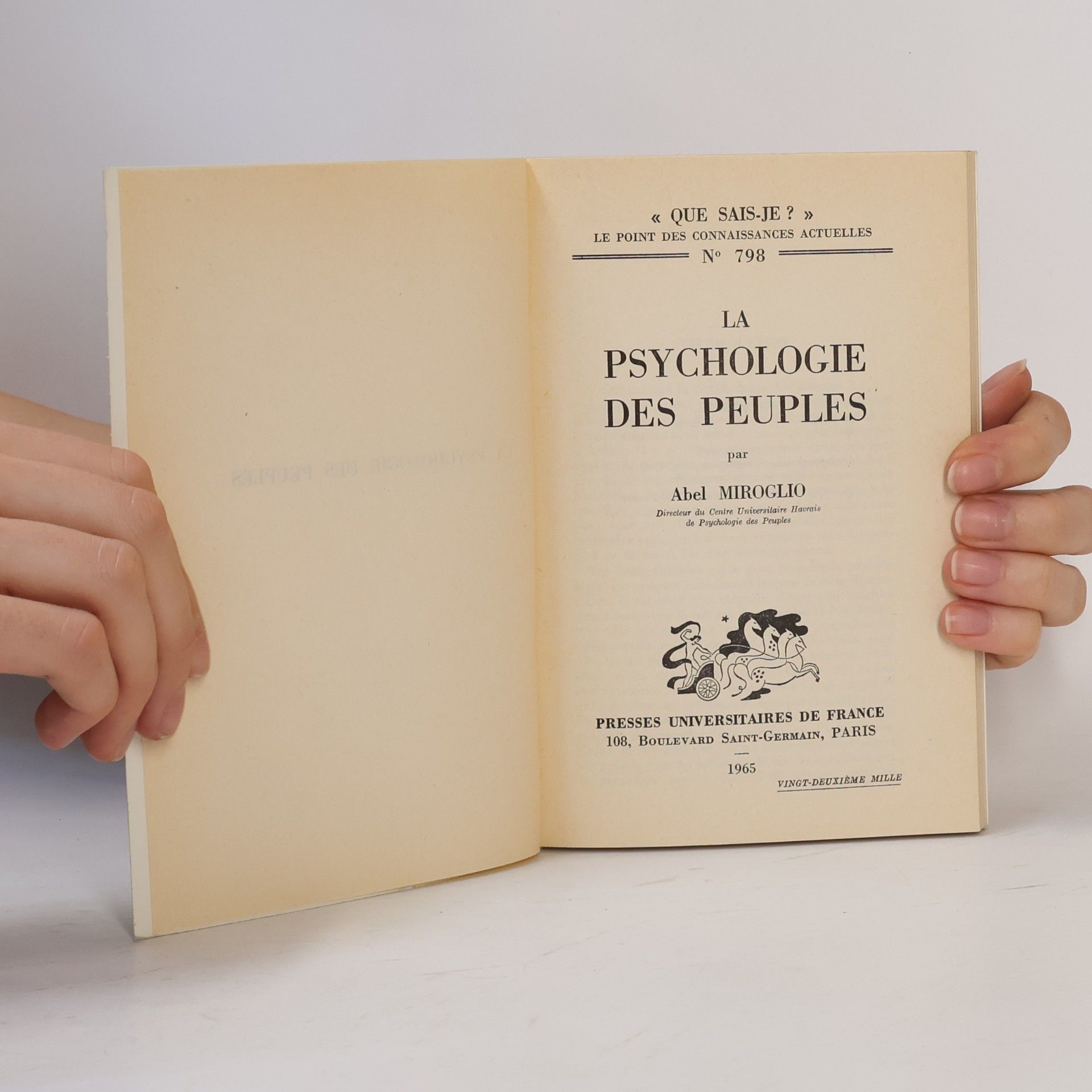 Autores varios La psychologie des peuples