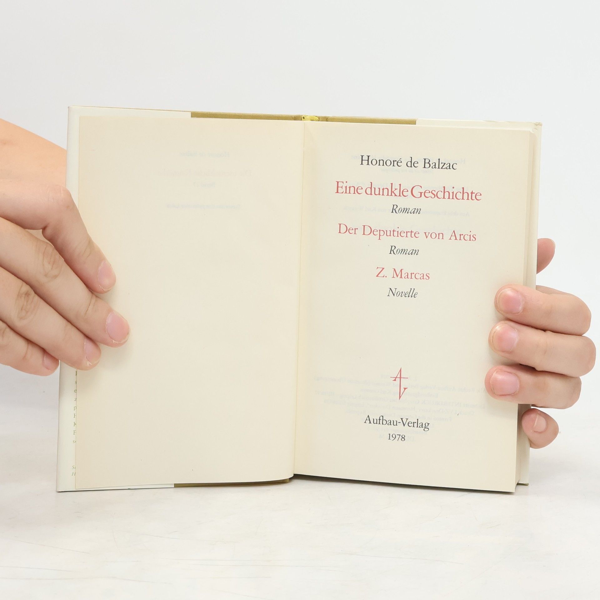 Honoré de Balzac Eine dunkle Geschichte