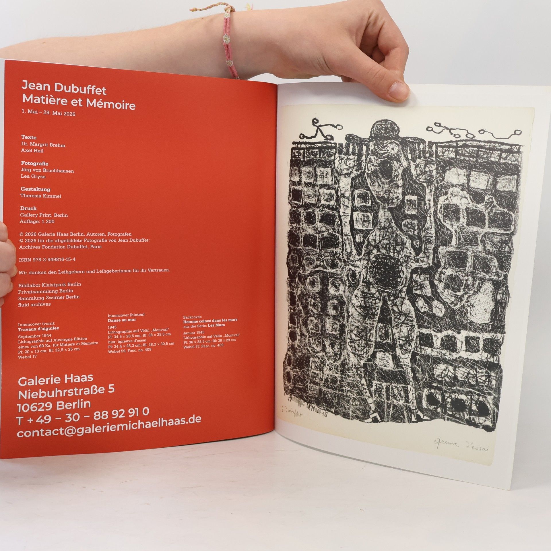 kolektiv Jean Dubuffet, Matière et memoire