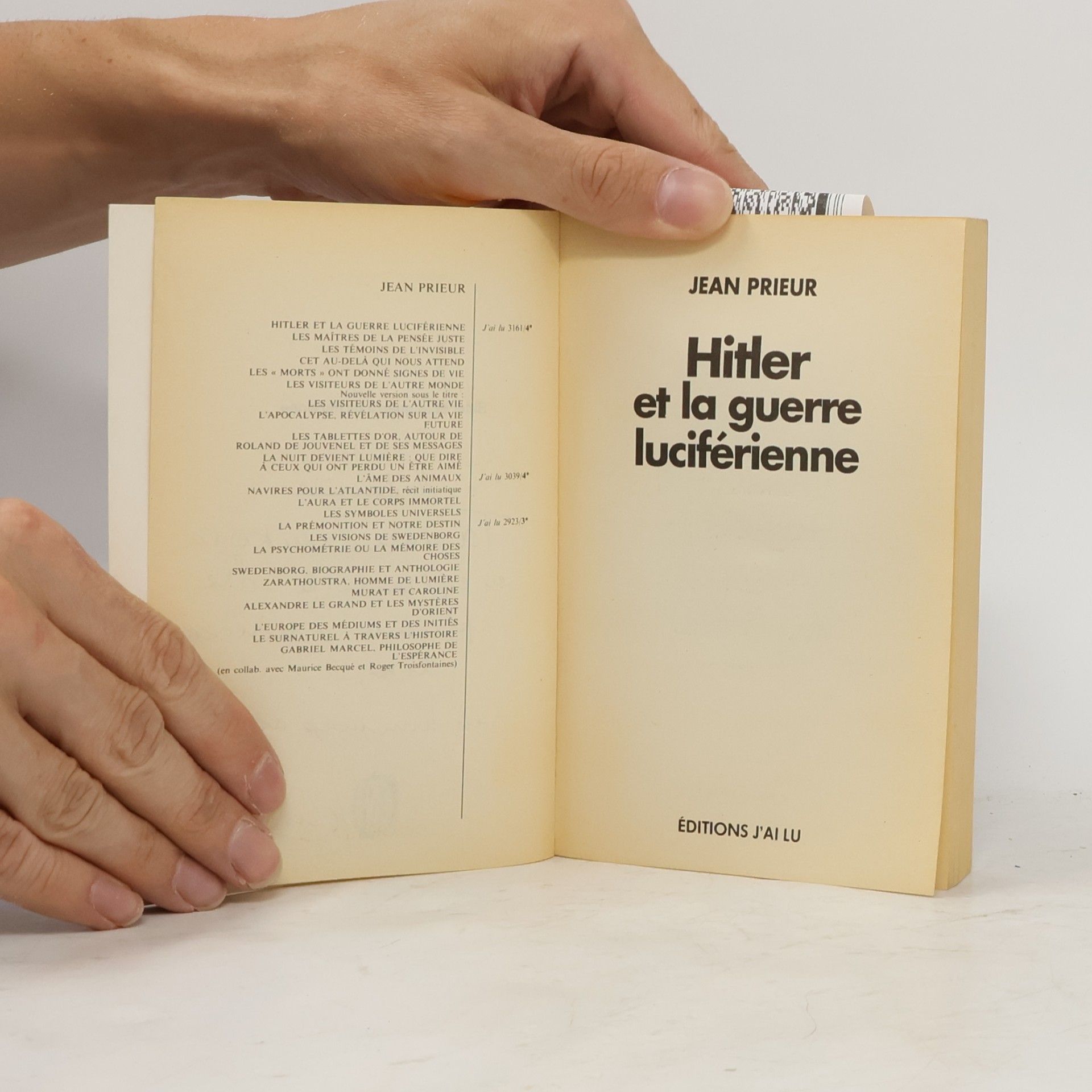 Jean Prieur Aventure Mystérieuse: Hitler et la guerre luciférienne