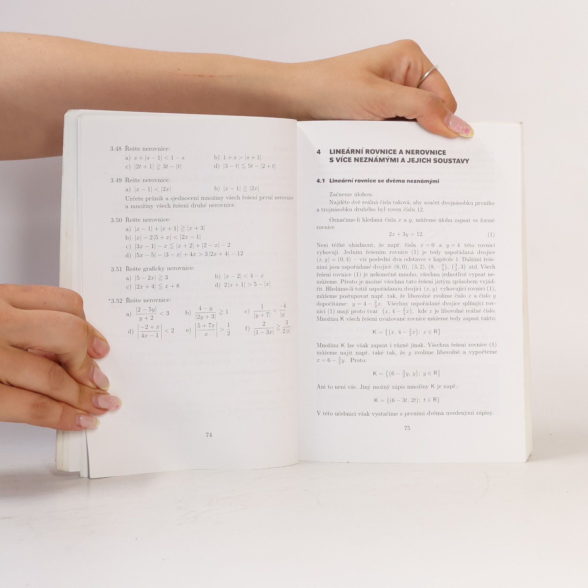 Jura Charvát Matematika pro gymnázia. Rovnice a nerovnice