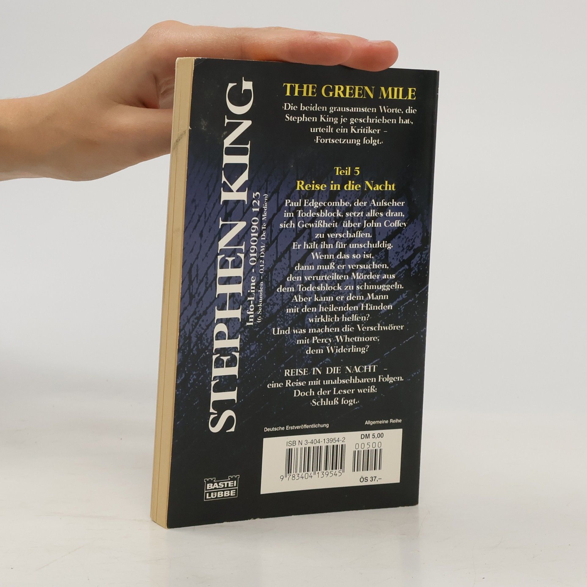 Stephen King The Green Mile. Teil 5, Reise in die Nacht