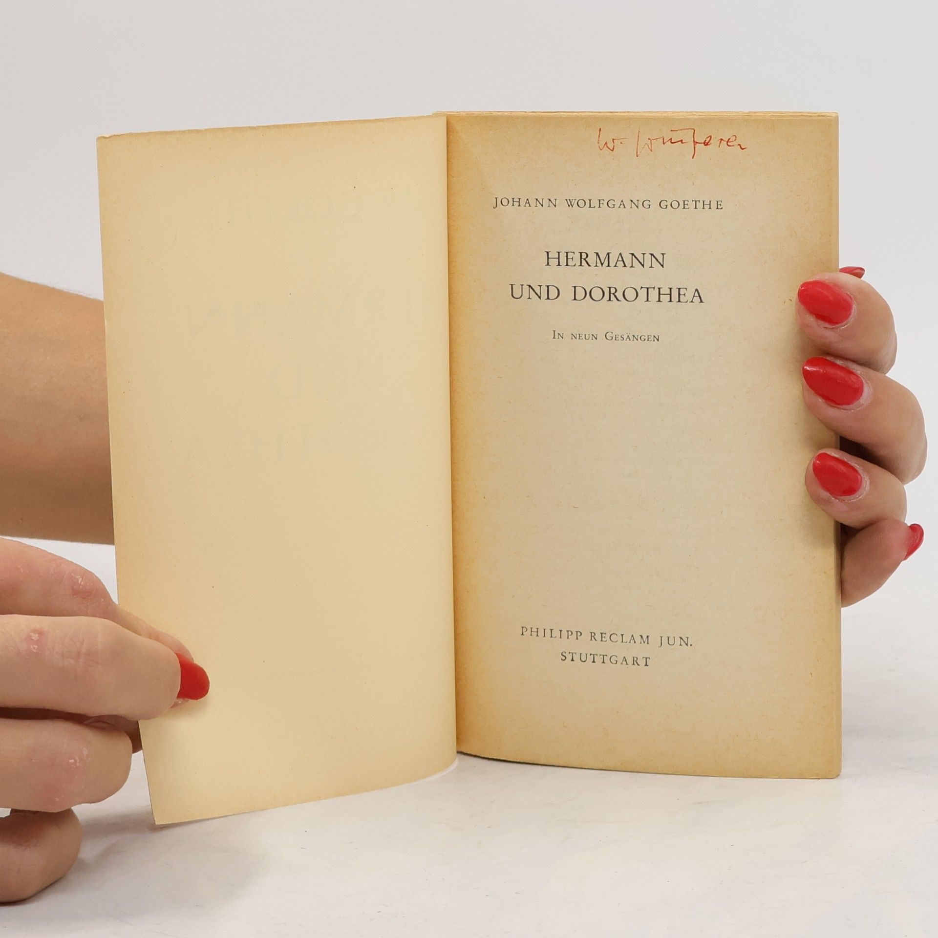 Johann Wolfgang von Goethe Hermann und Dorothea