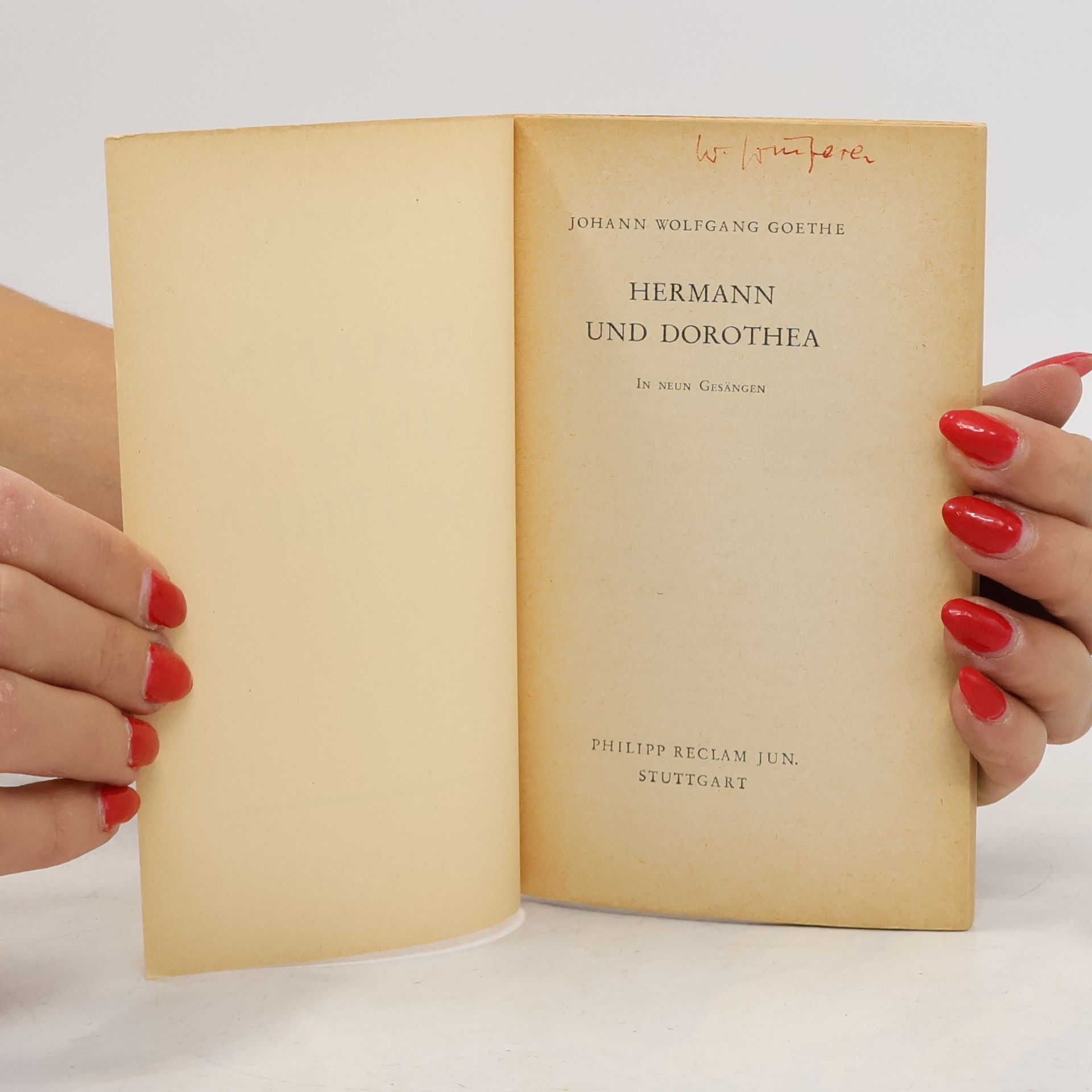 Johann Wolfgang von Goethe Hermann und Dorothea