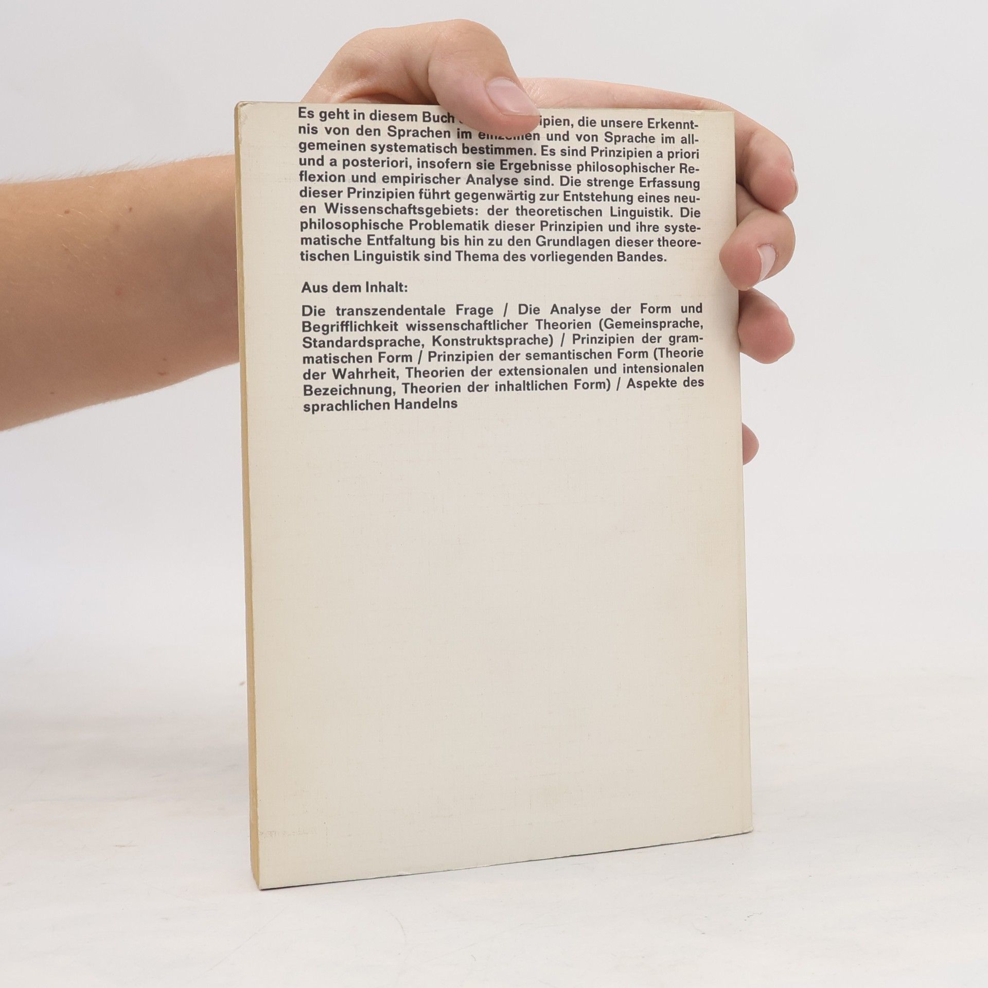 Helmut Schnelle Sprachphilosophie und Linguistik