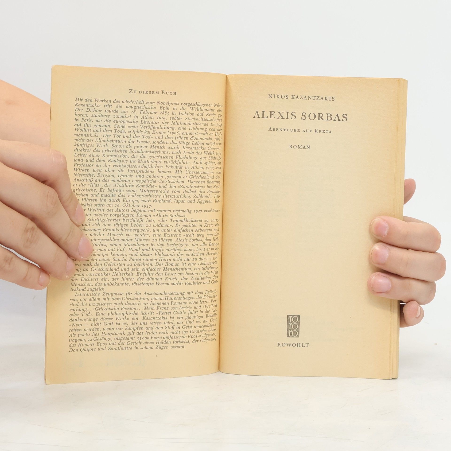 Nikos Kazantzakis Alexis Sorbas