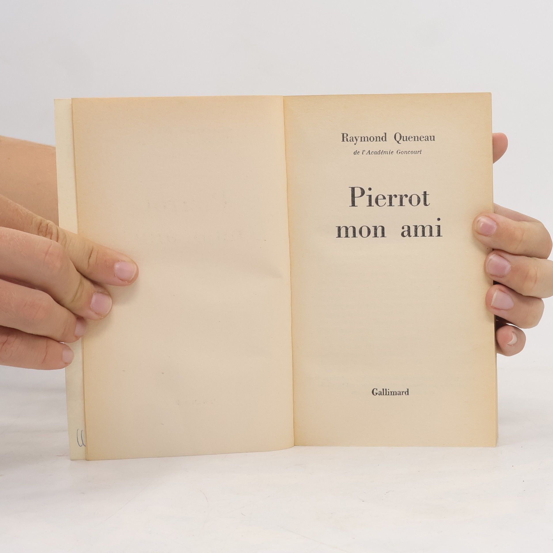 Raymond Queneau Pierrot mon ami
