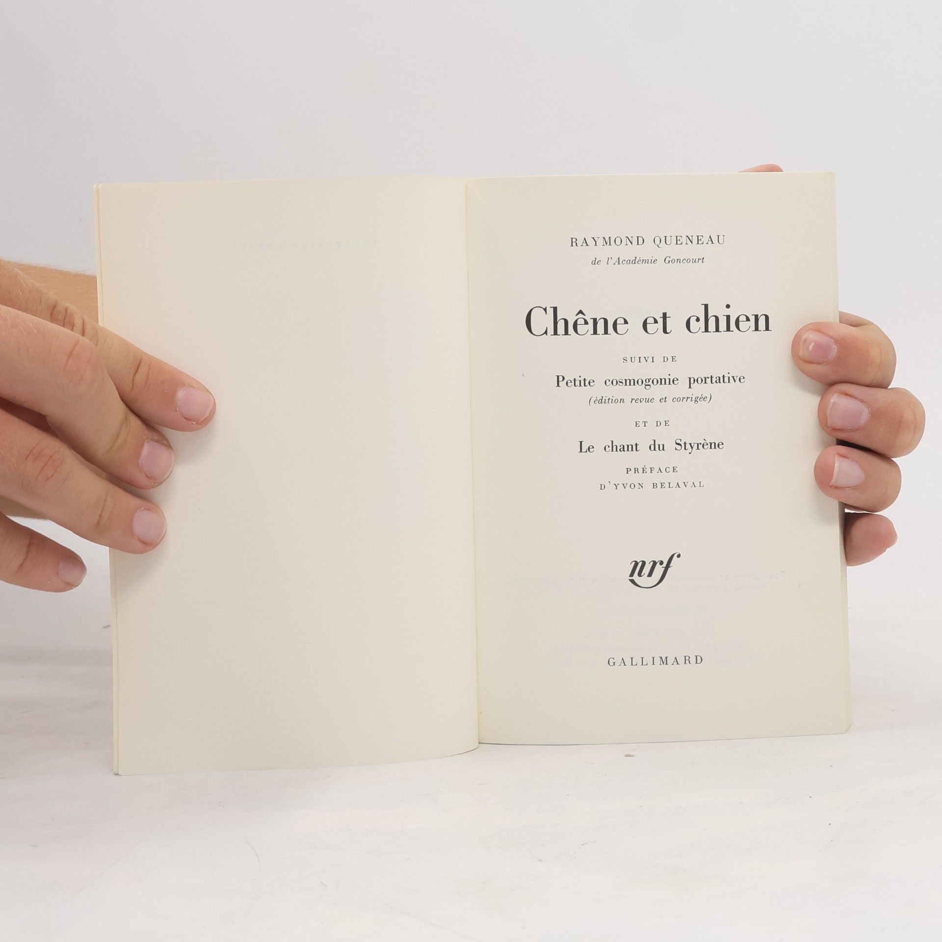 Raymond Queneau Chêne et chien