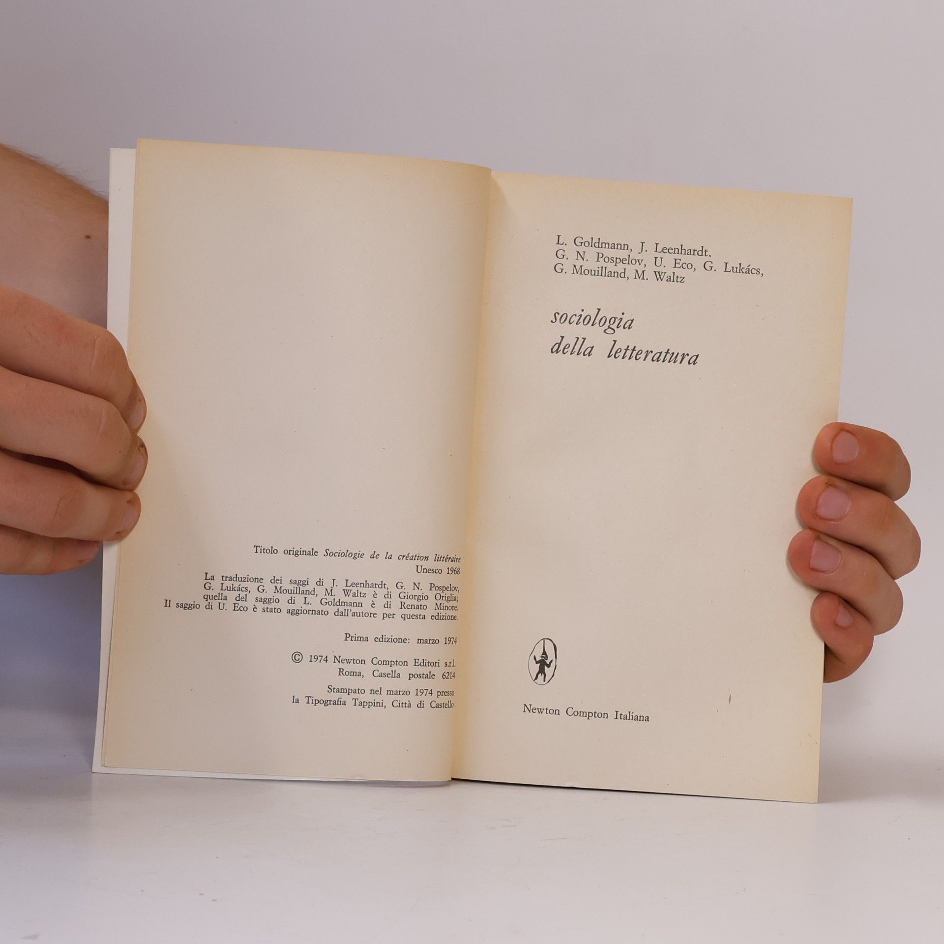 AA.VV. Sociologia della letteratura
