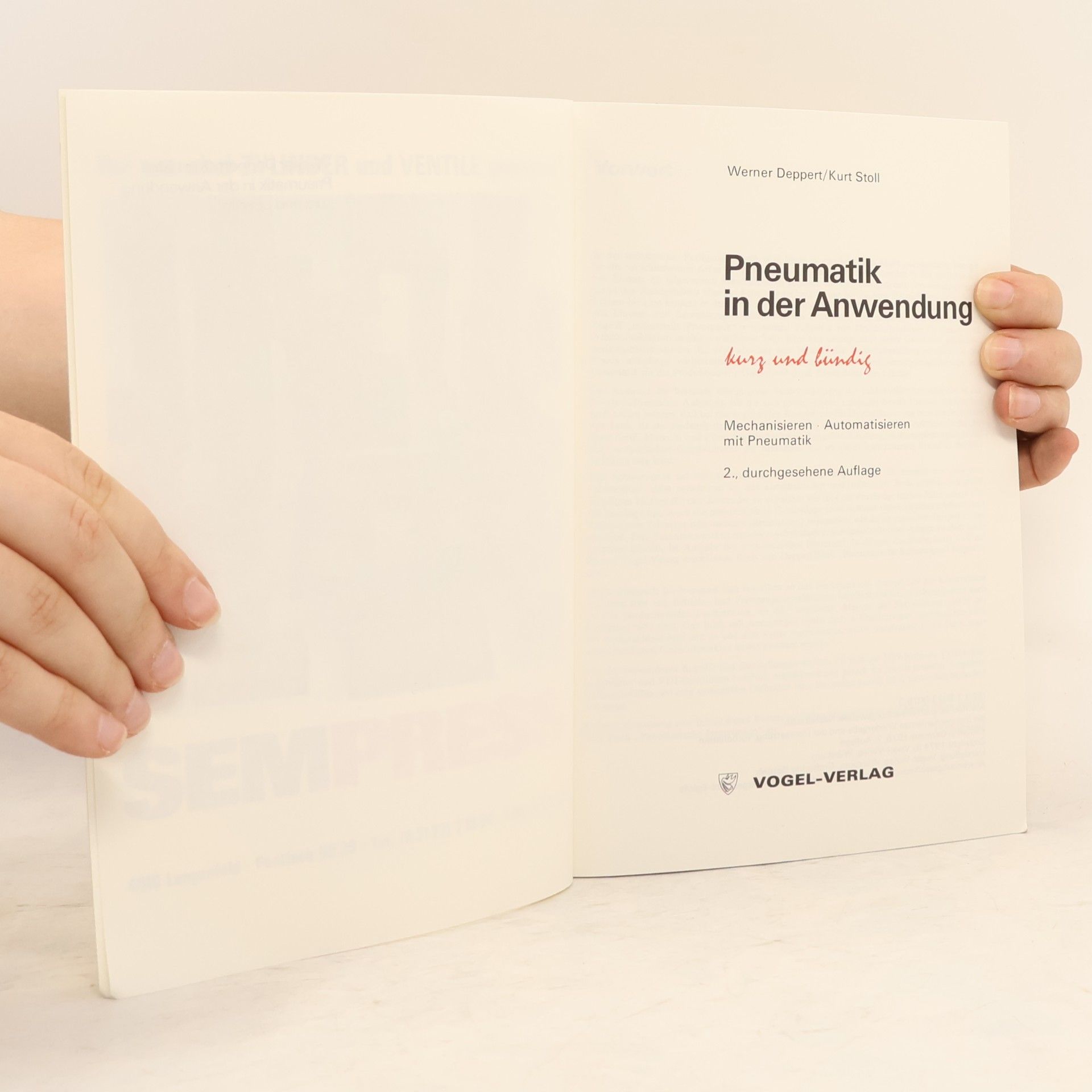 Werner Deppert Pneumatik in der Anwendung