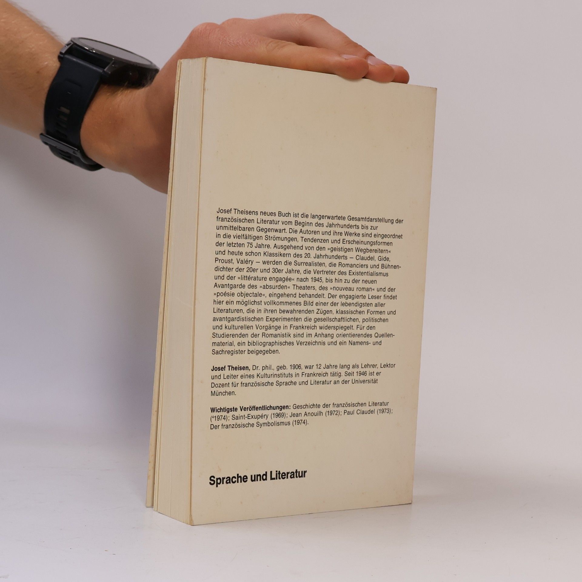 Josef Theisen Geschichte der französischen Literatur im 20. [zwanzigsten] Jahrhundert