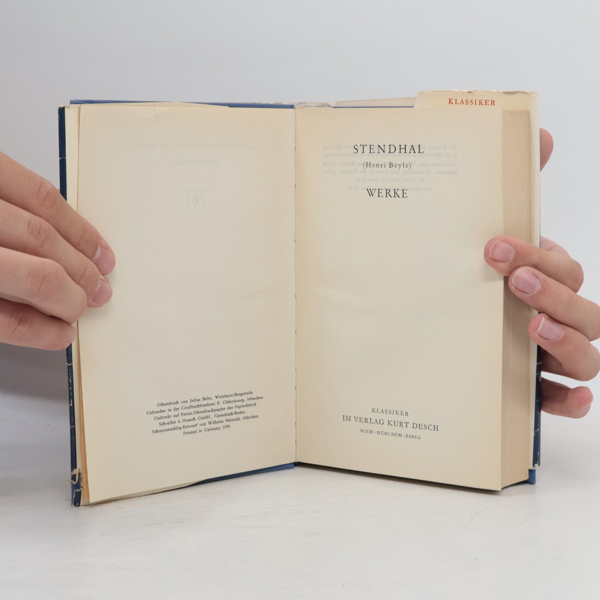 Stendhal Stendhal Werke