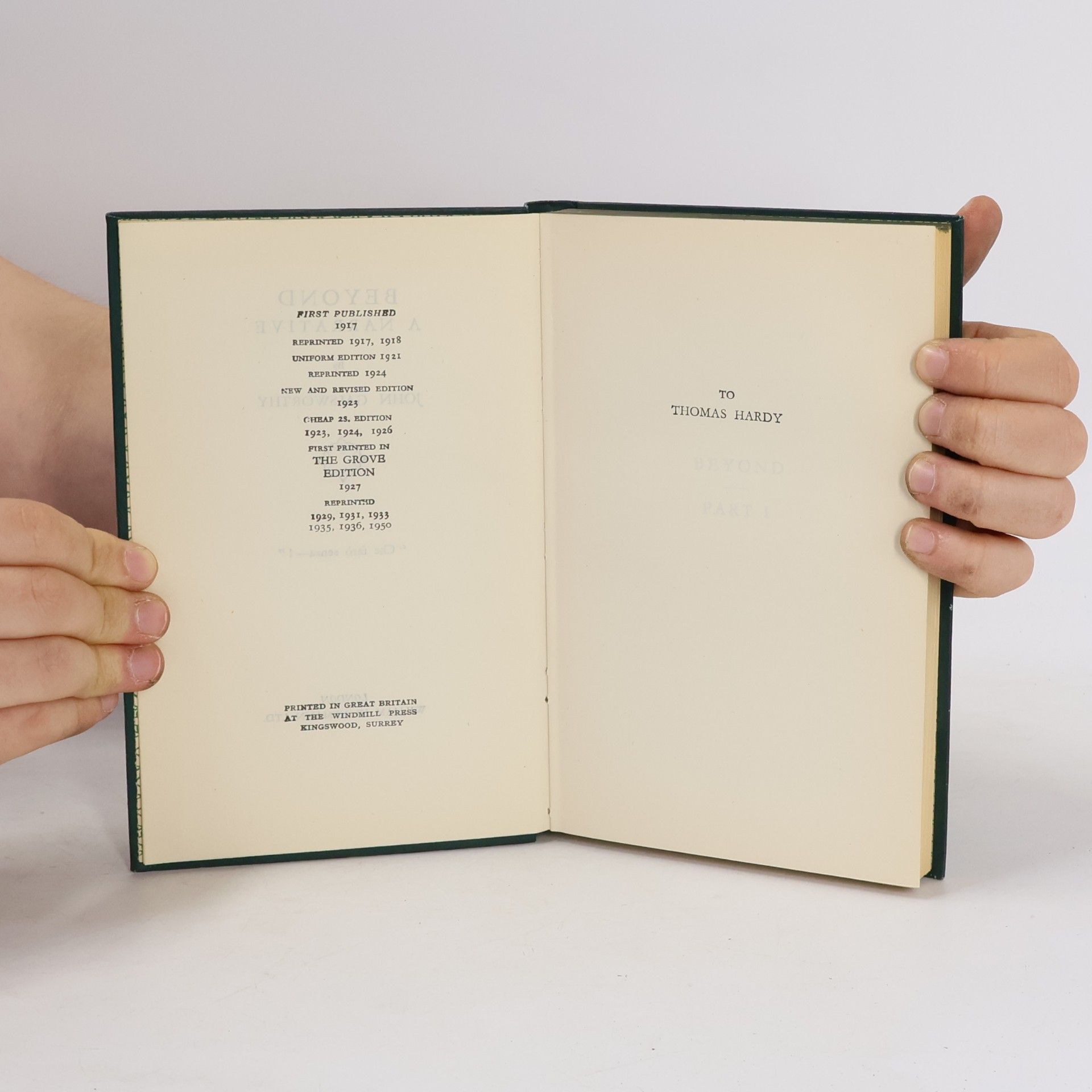 John Galsworthy Beyond
