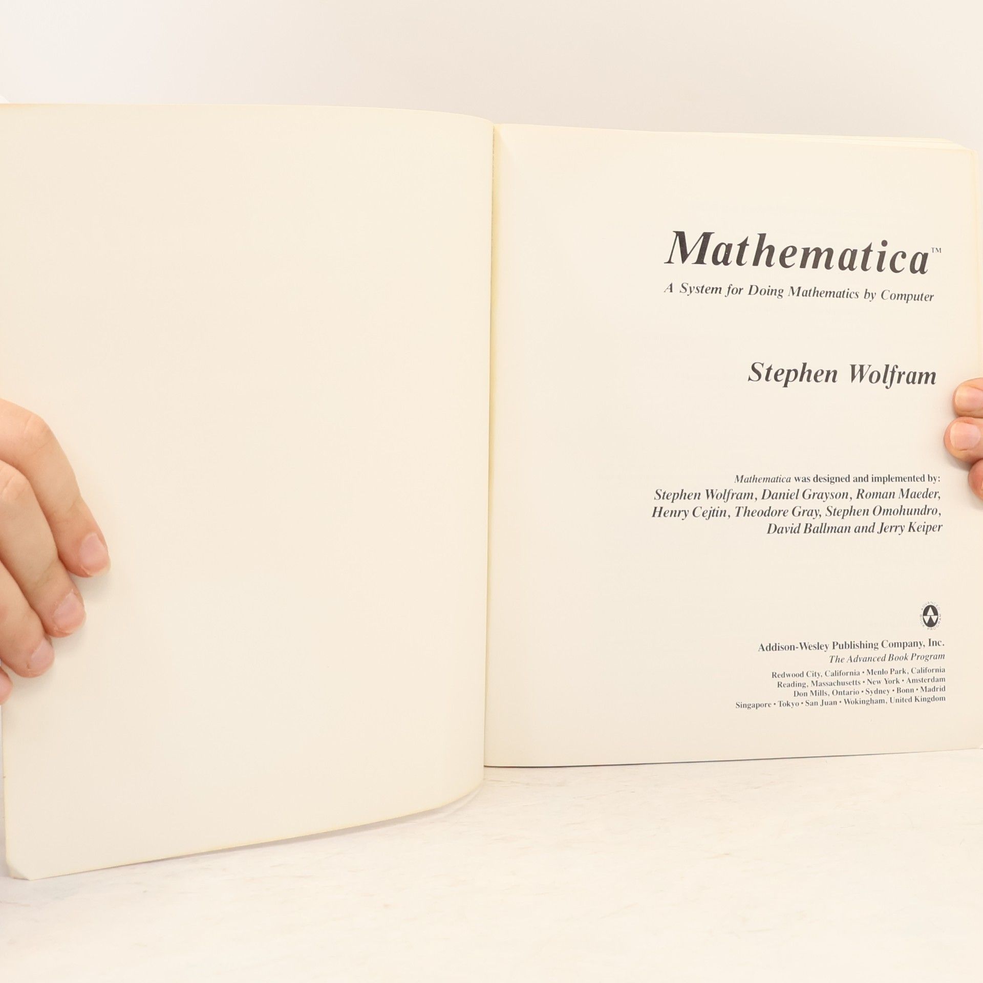 Stephen Wolfram Mathematica - A System for Doing Mathematics by Computer
