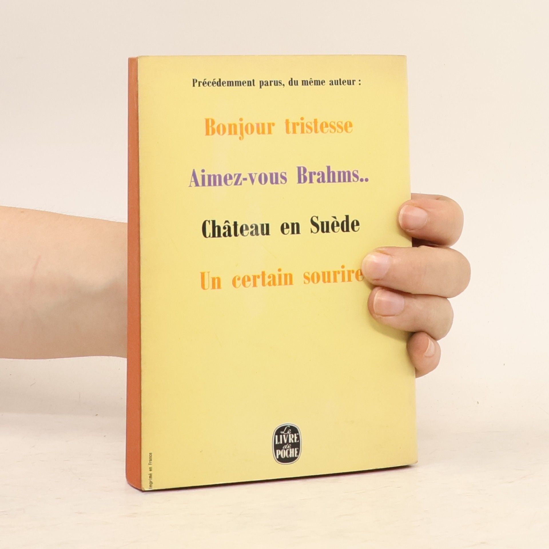 Françoise Sagan Dans un mois, dans un an