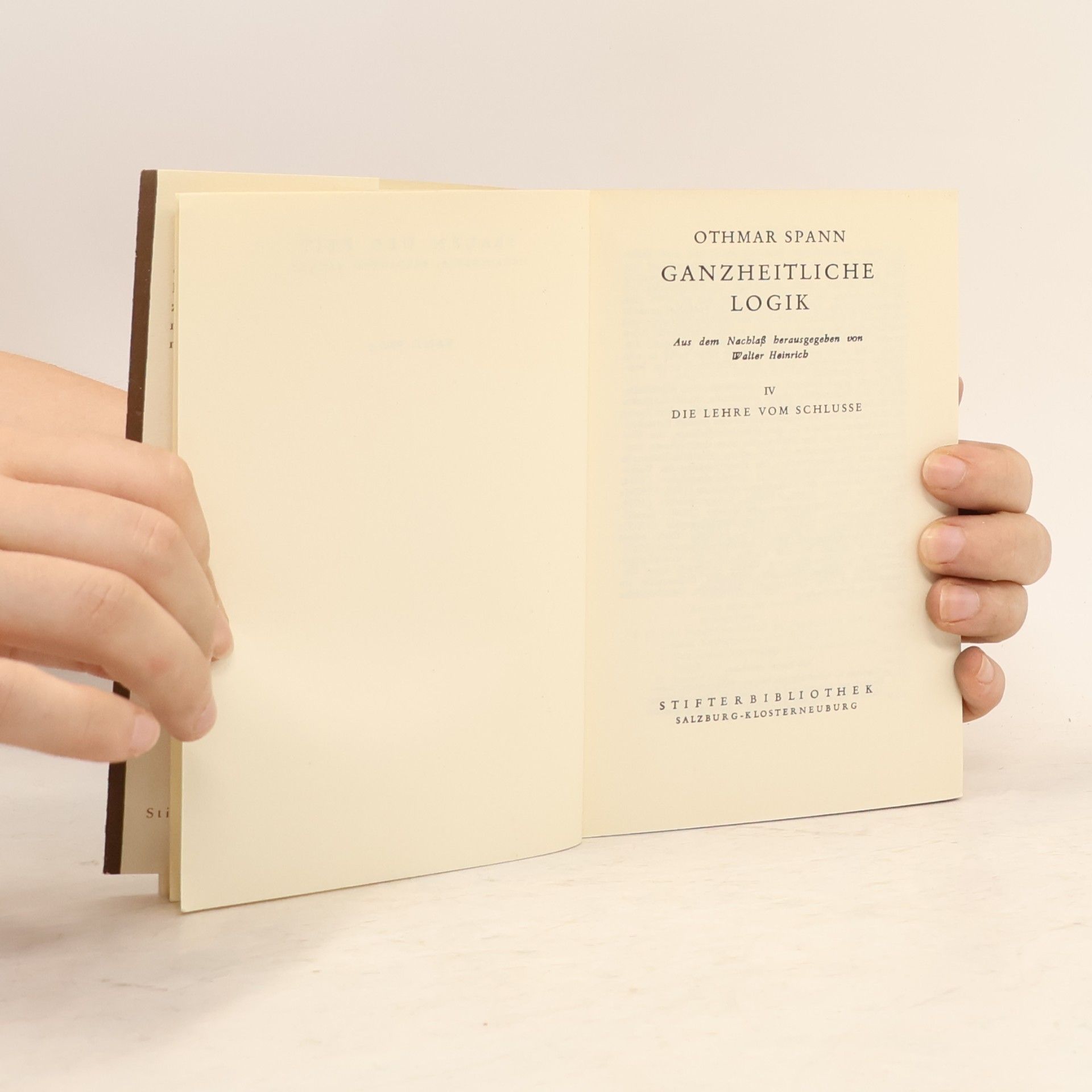 Othmar Spann Ganzheitliche Logik
