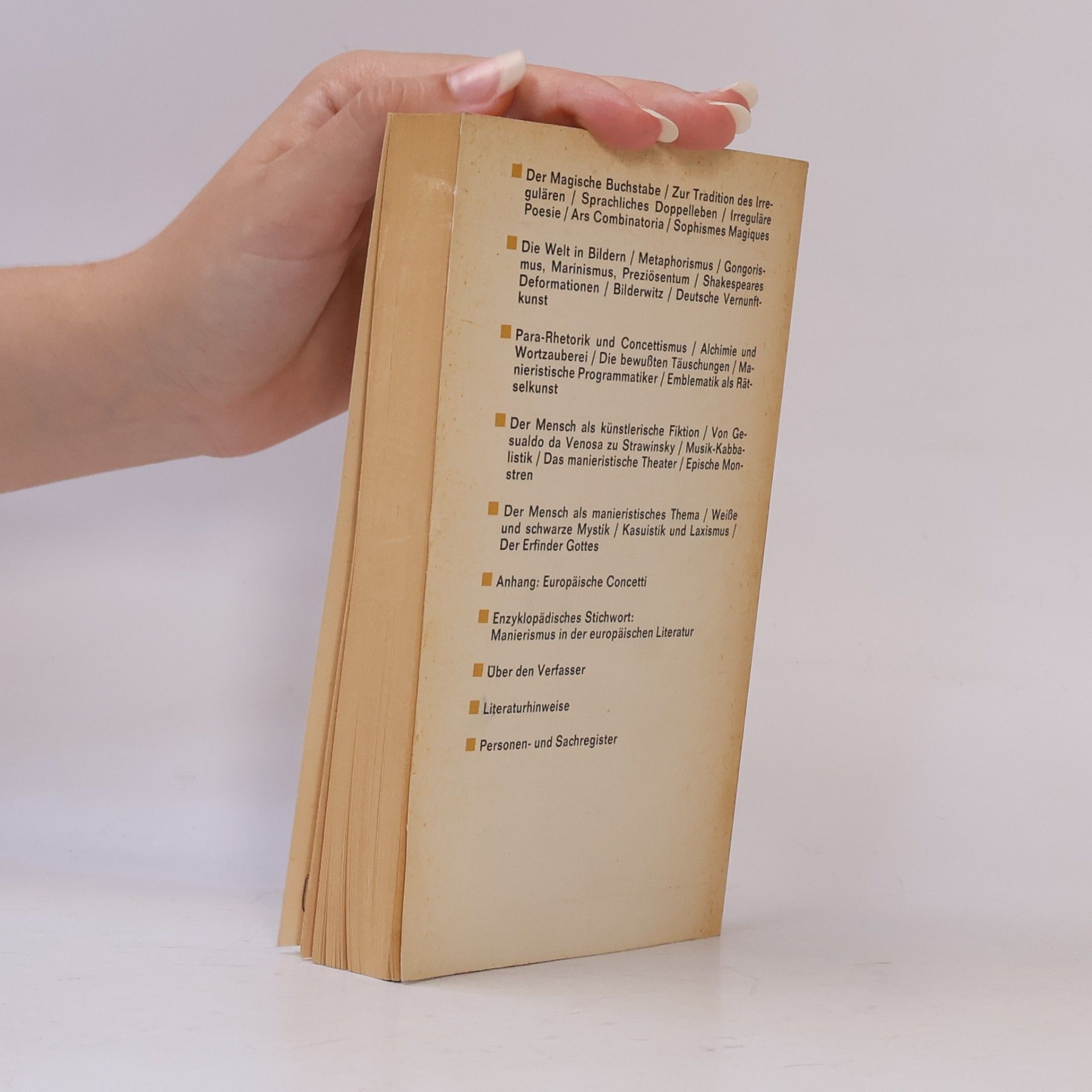 Gustav René Hocke Manierismus in der Literatur