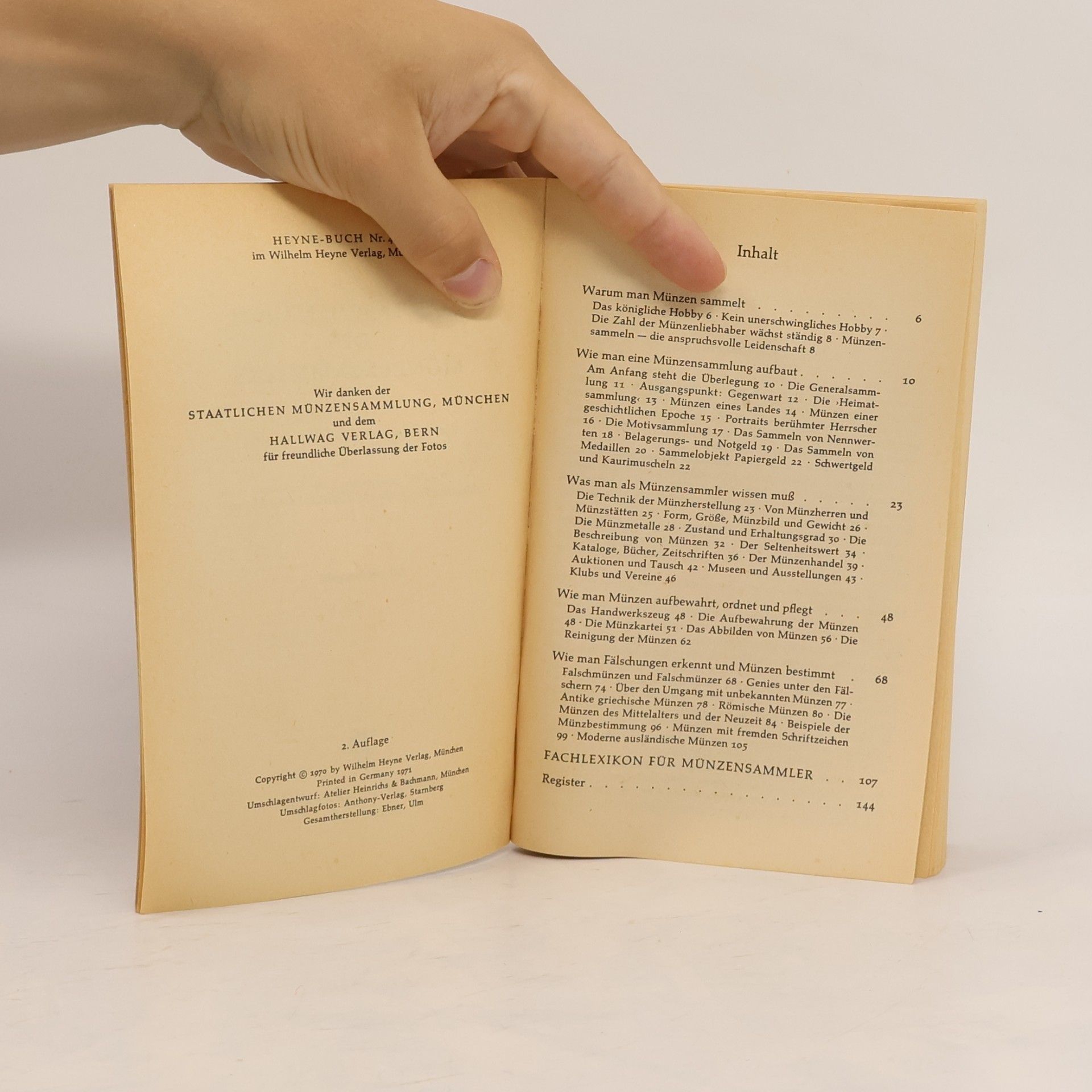 Hans-Joachim Wolff Das Taschenbuch des Münzensammlers