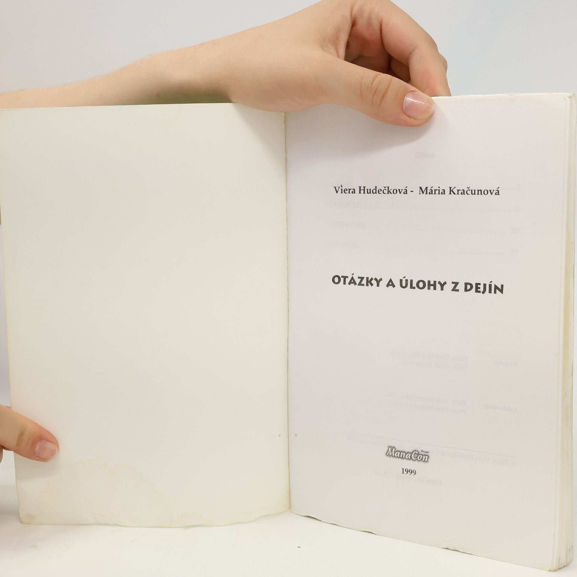 Viera Hudečková Otázky a úlohy z dejín