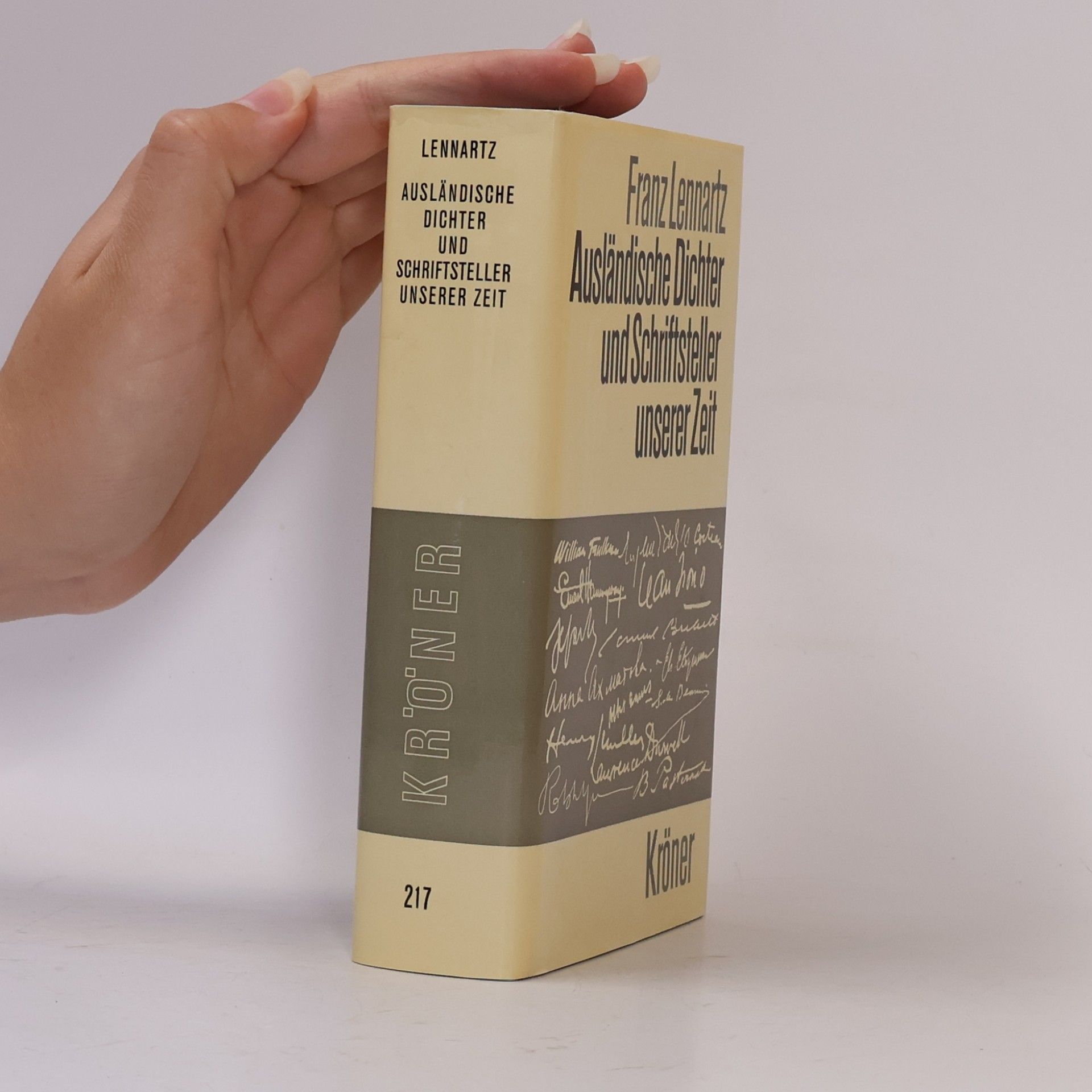 Franz Lennartz Ausländische Dichter und Schriftsteller unserer Zeit