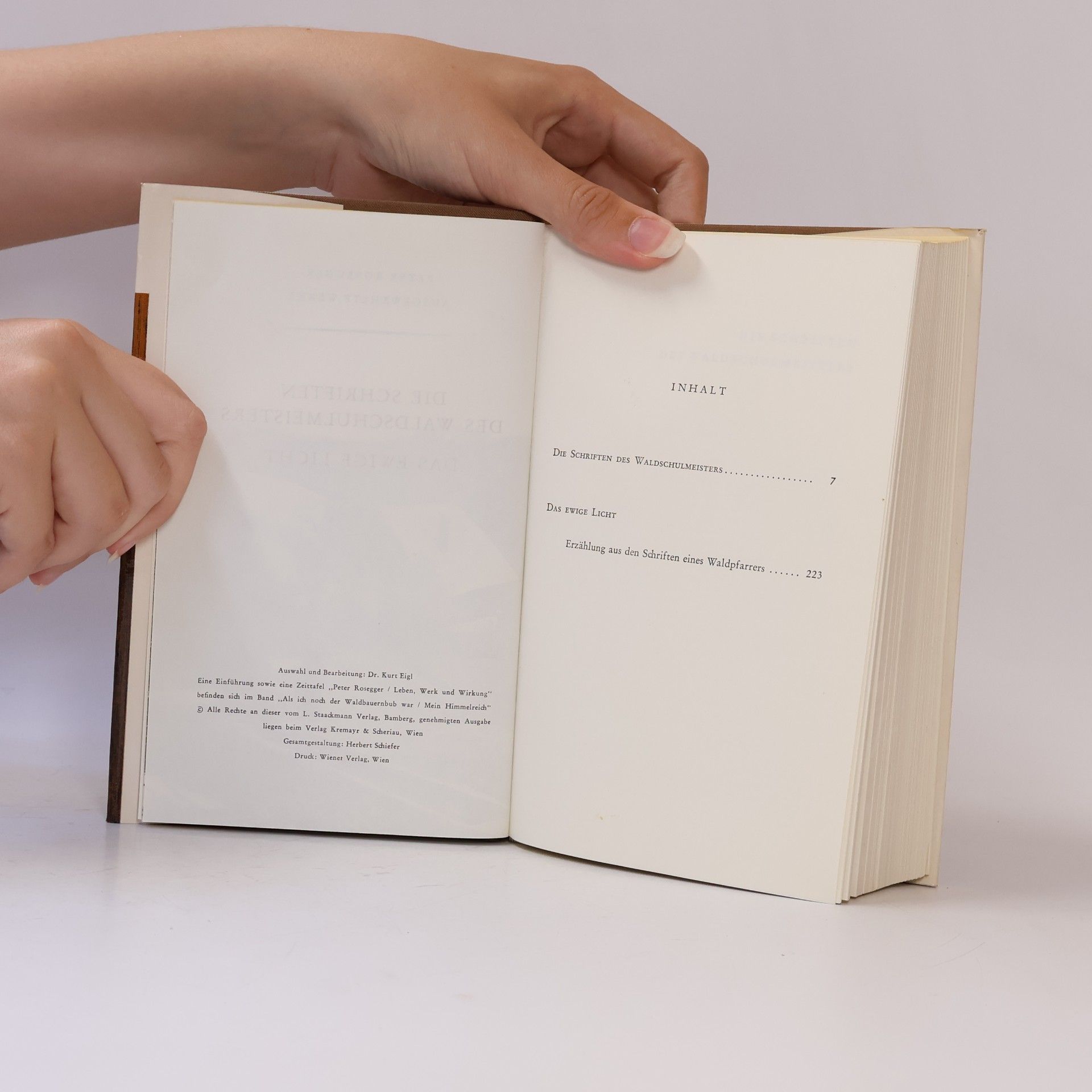 Peter Rosegger Die Schriften des waldschulmeisters. Das ewige licht