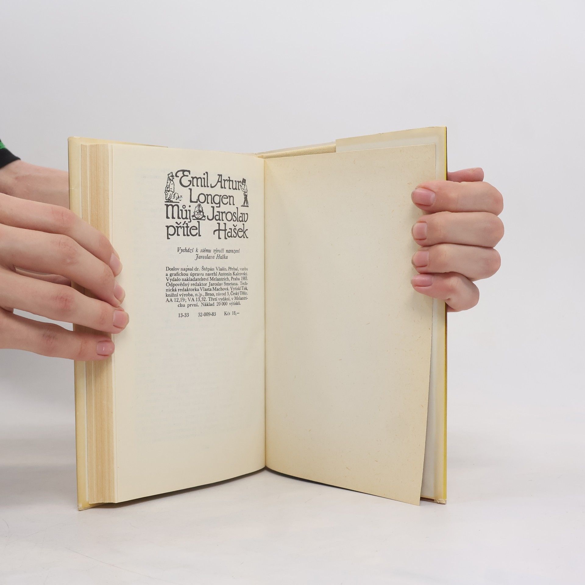 Emil Artur Longen Můj přítel Jaroslav Hašek