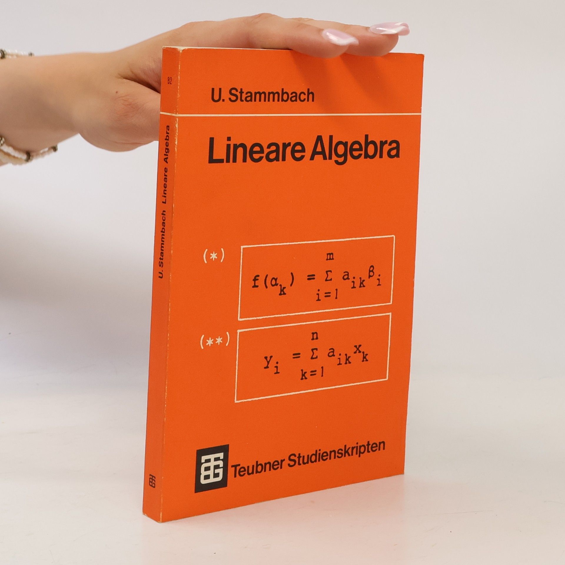 U. Stammbach Lineare Algebra