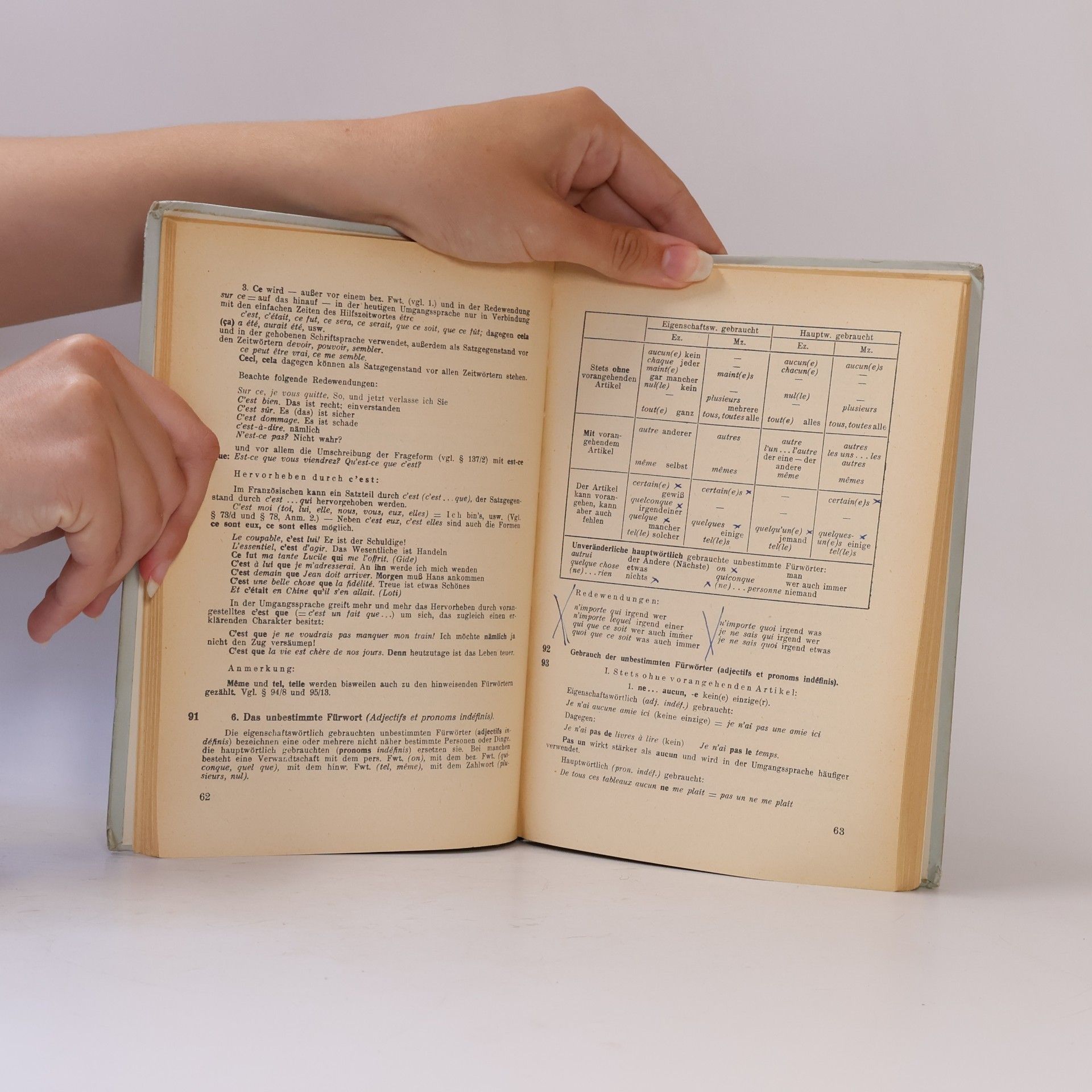 Riedmatten Kerber Leichtfassliche Grammatik der französischen Sprache