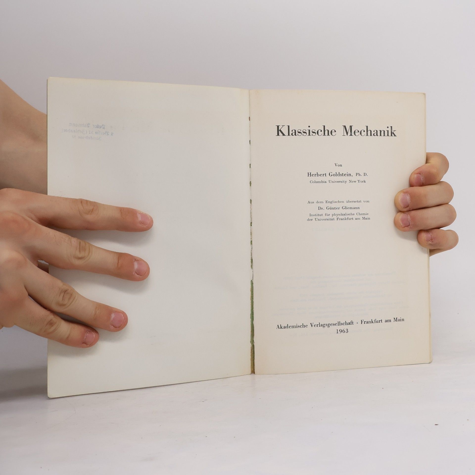 Herbert Goldstein Klassische Mechanik