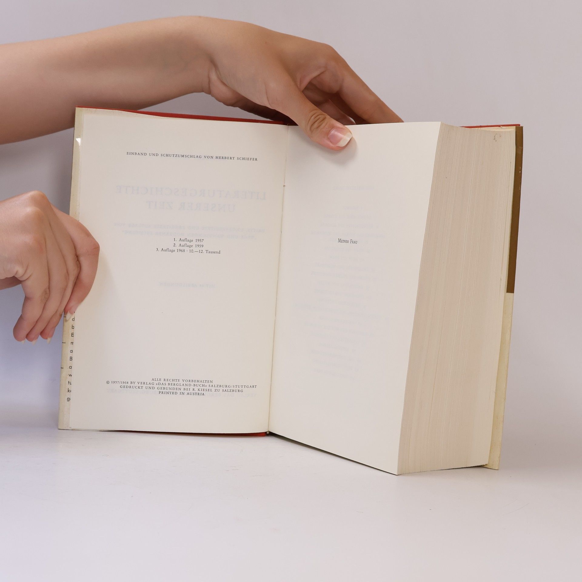 Adalbert Schmidt Literaturgeschichte unserer Zeit