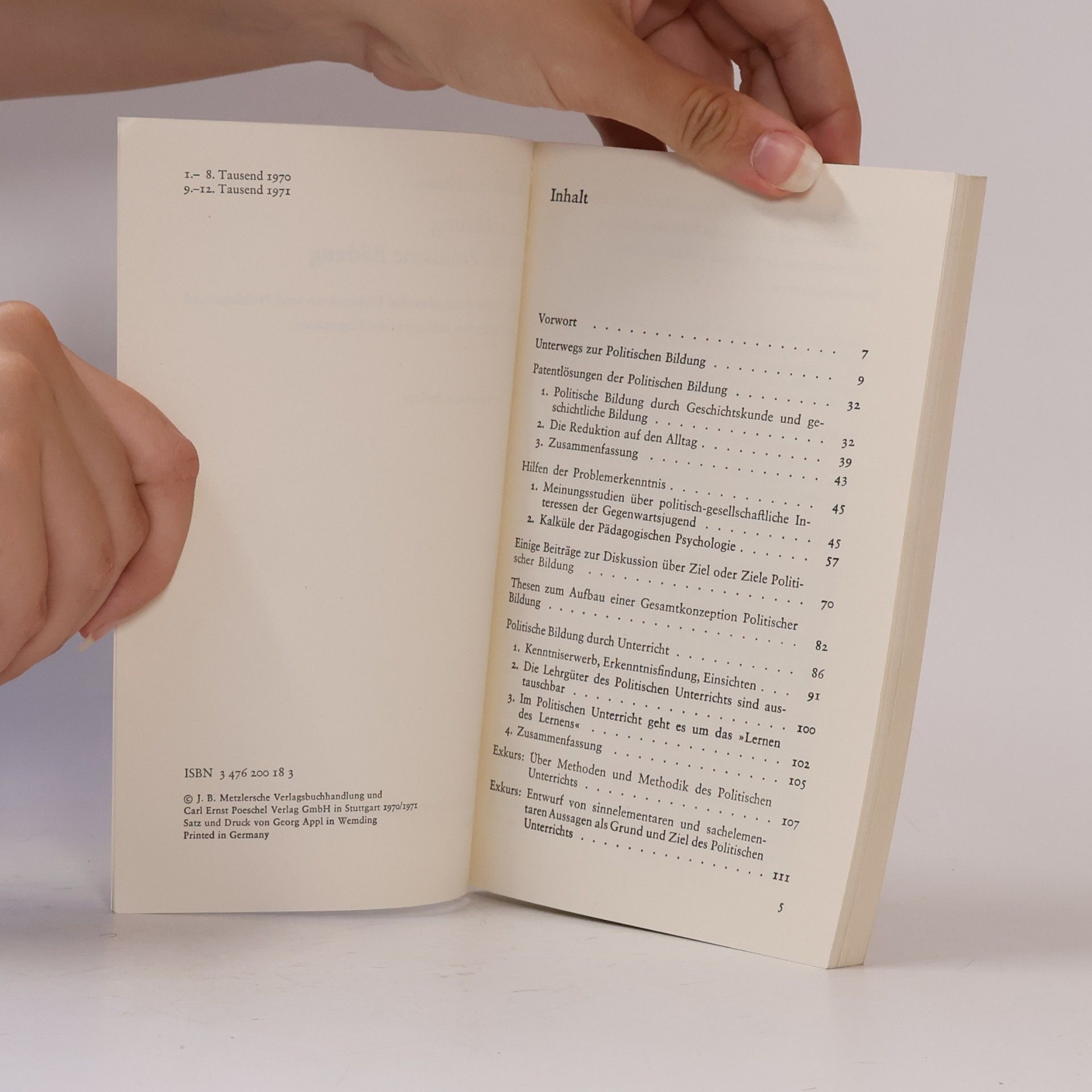 Kurt Gerhard Fischer Einführung in die politische Bildung