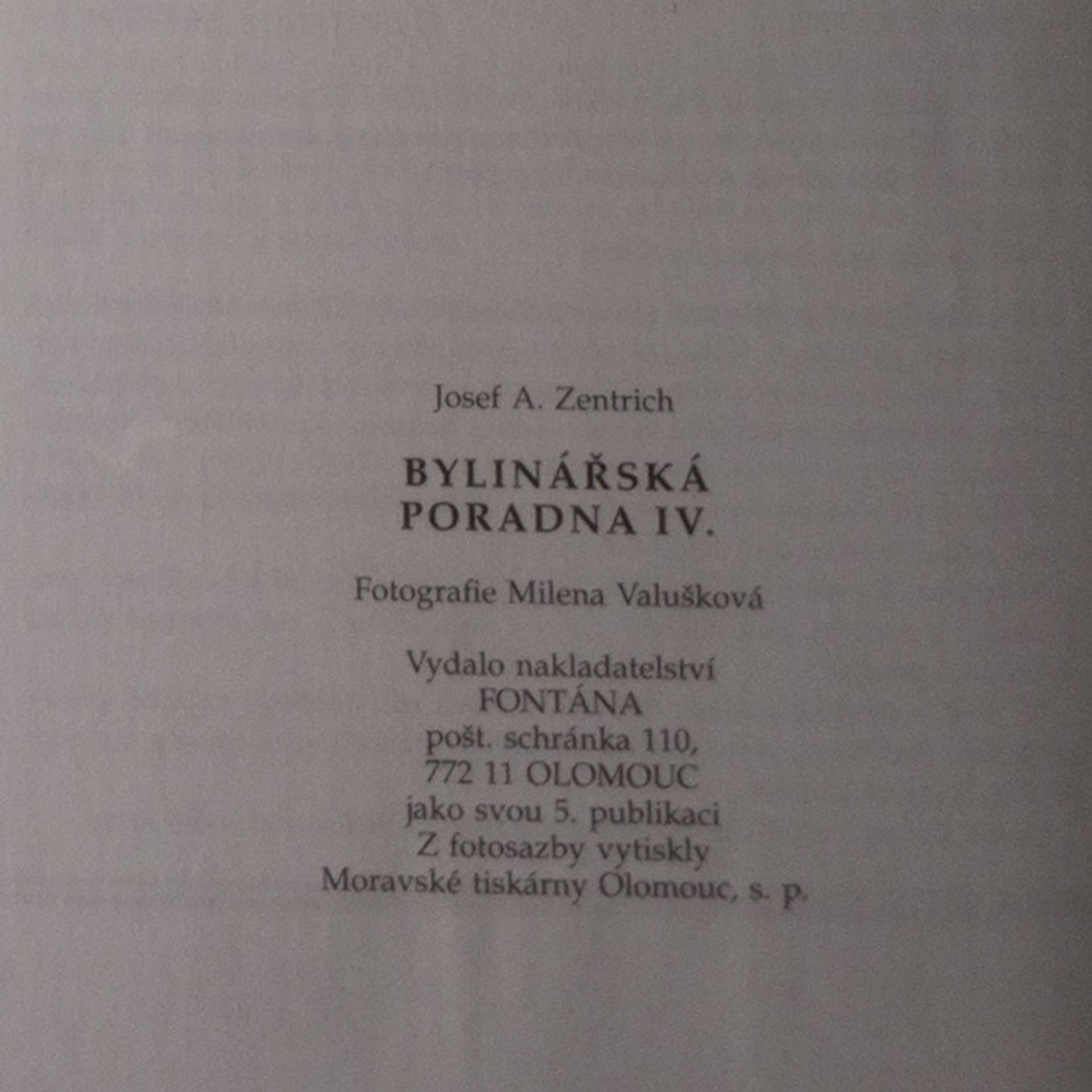 Josef Antonín Zentrich Bylinářská poradna. Léčba zažívacího ústrojí
