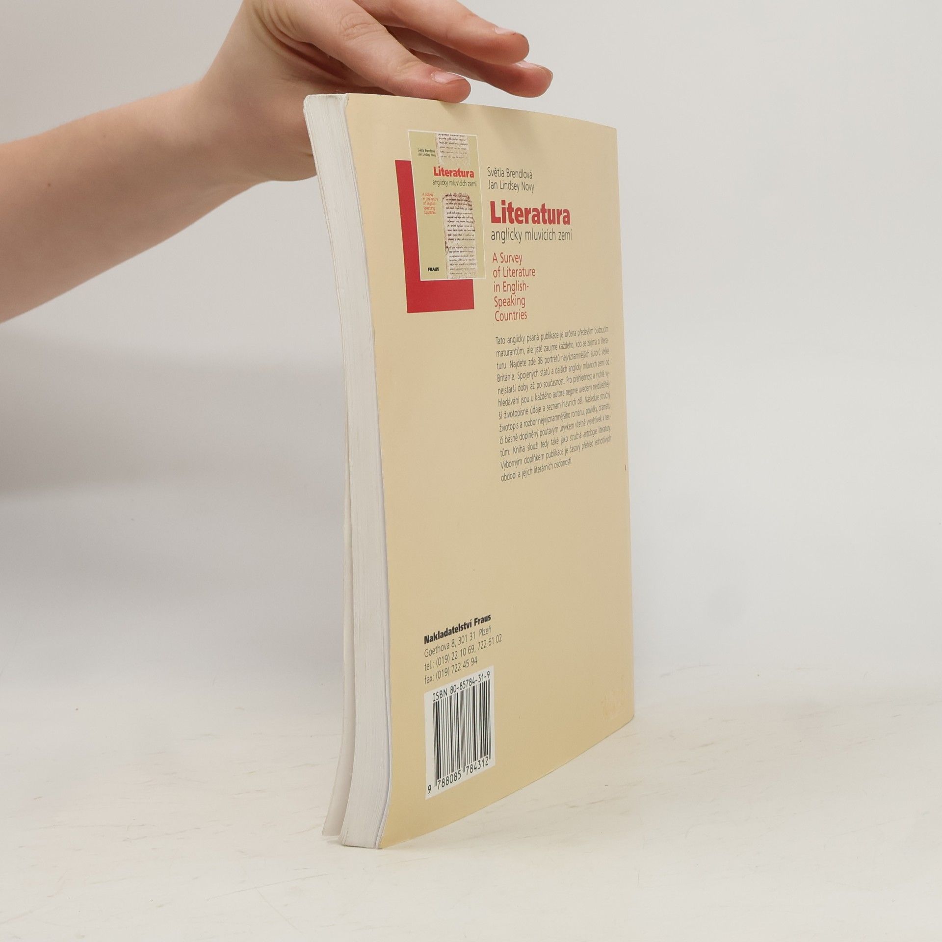 Světla Brendlová Literatura anglicky mluvících zemí. A survey of Literature in English-Speaking Countries