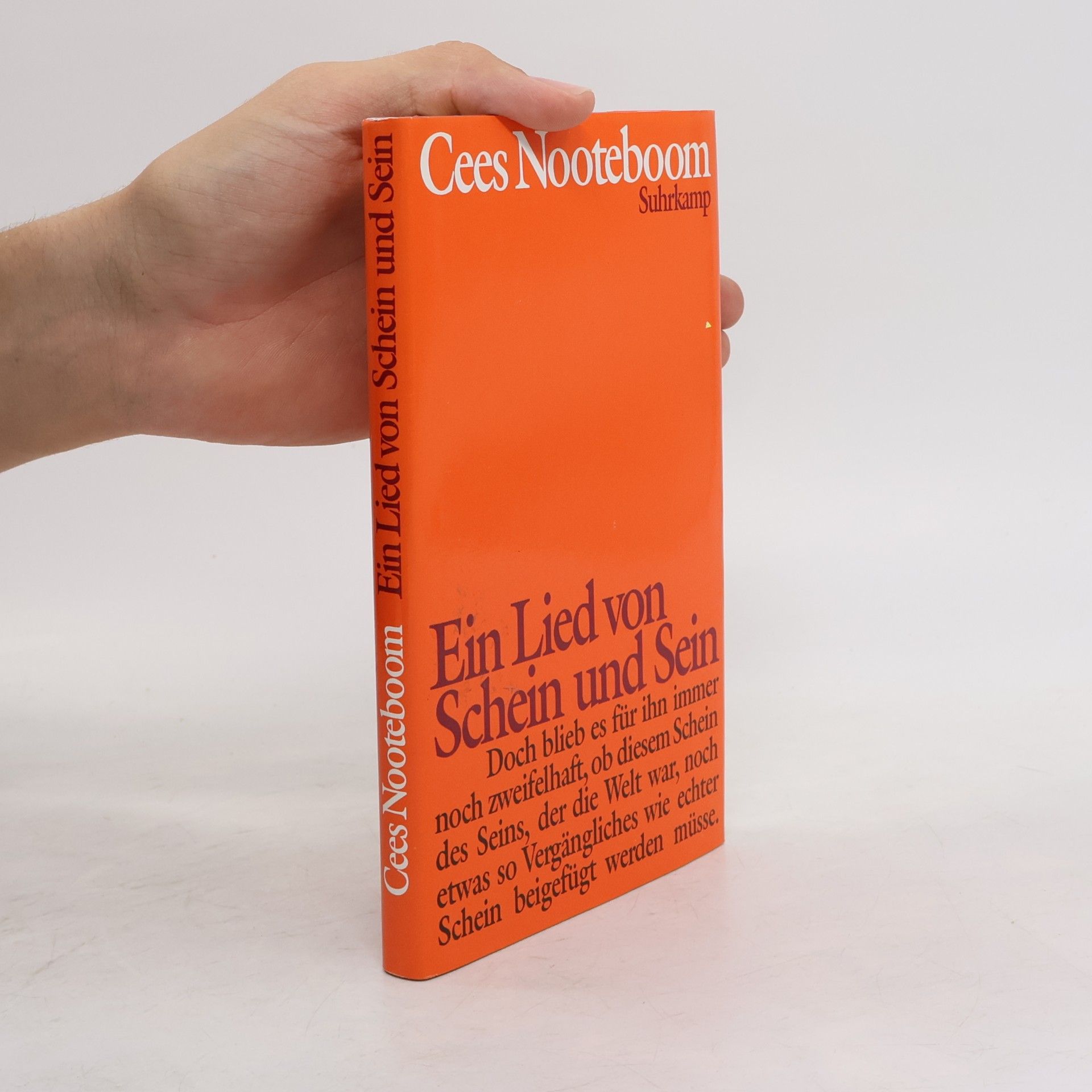 Cees Nooteboom Ein Lied von Schein und Sein
