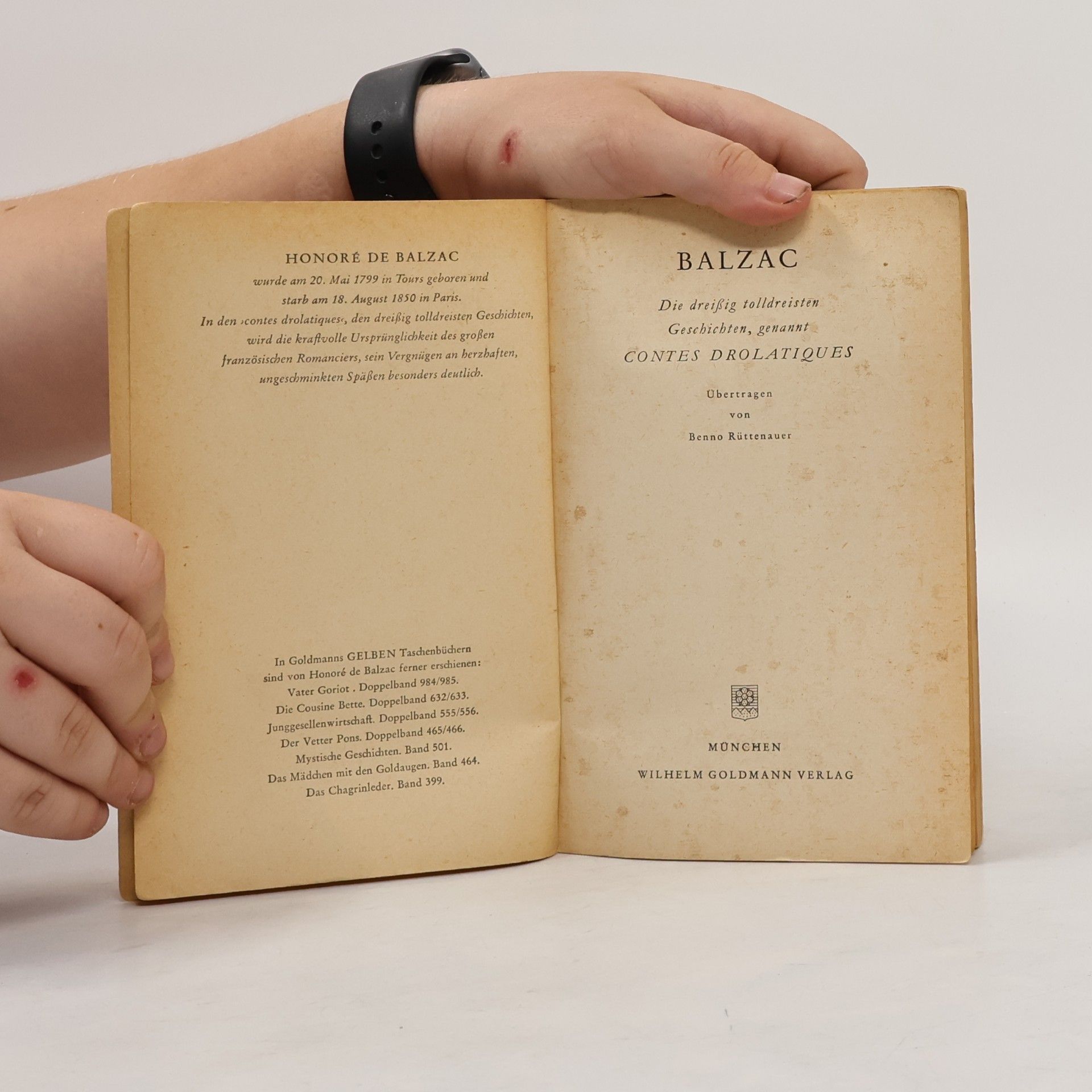 Honoré de Balzac Tolldreiste Geschichten
