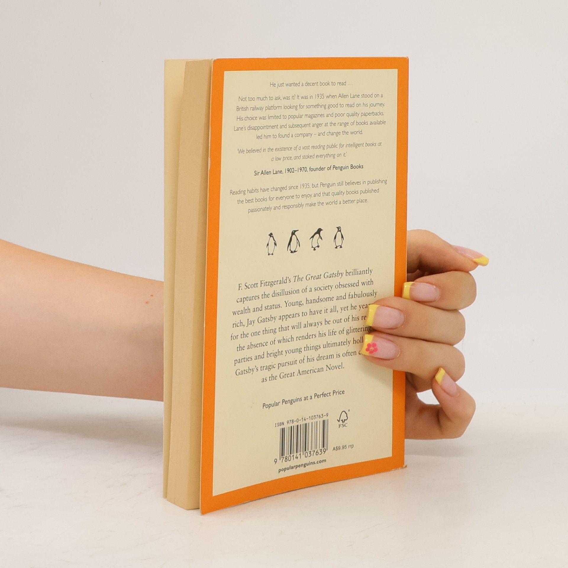 Francis Scott Fitzgerald Penguin Books: The Great Gatsby