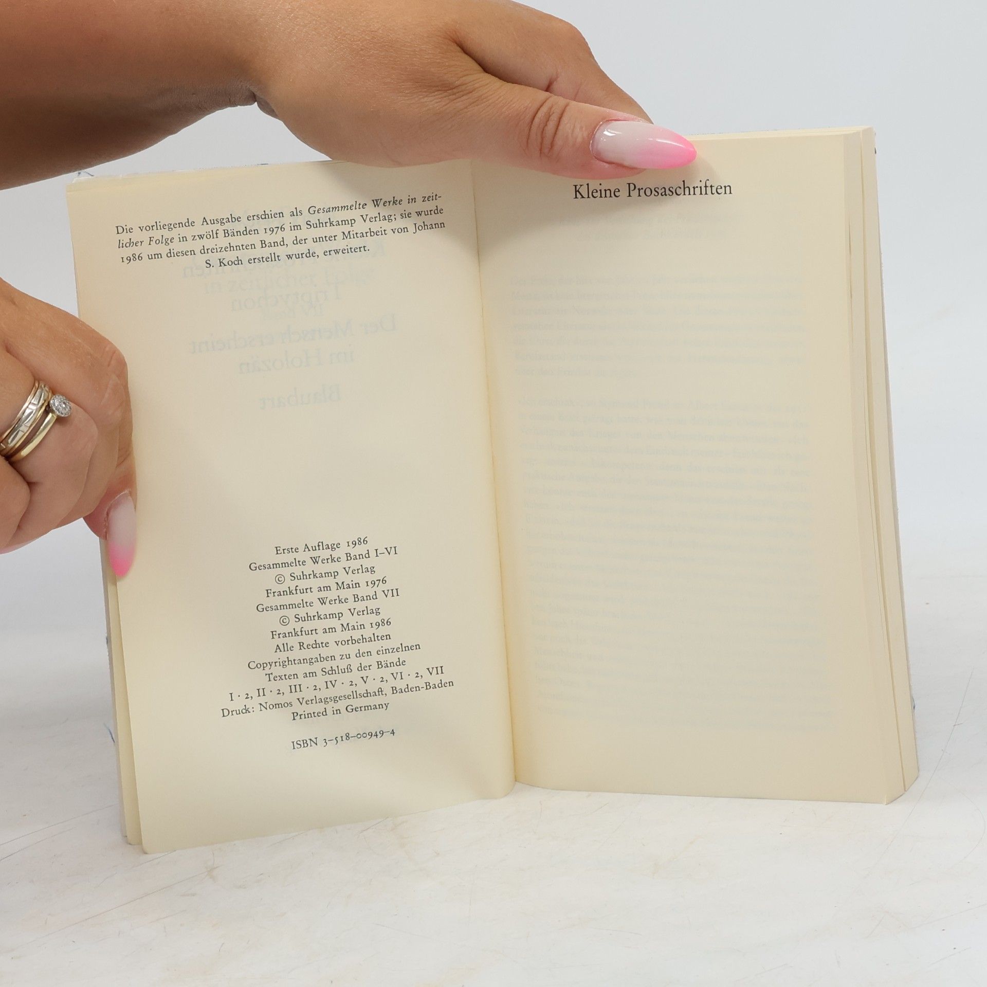Max Frisch Gesammelte Werke in zeitlicher Folge VII. 1976-1985