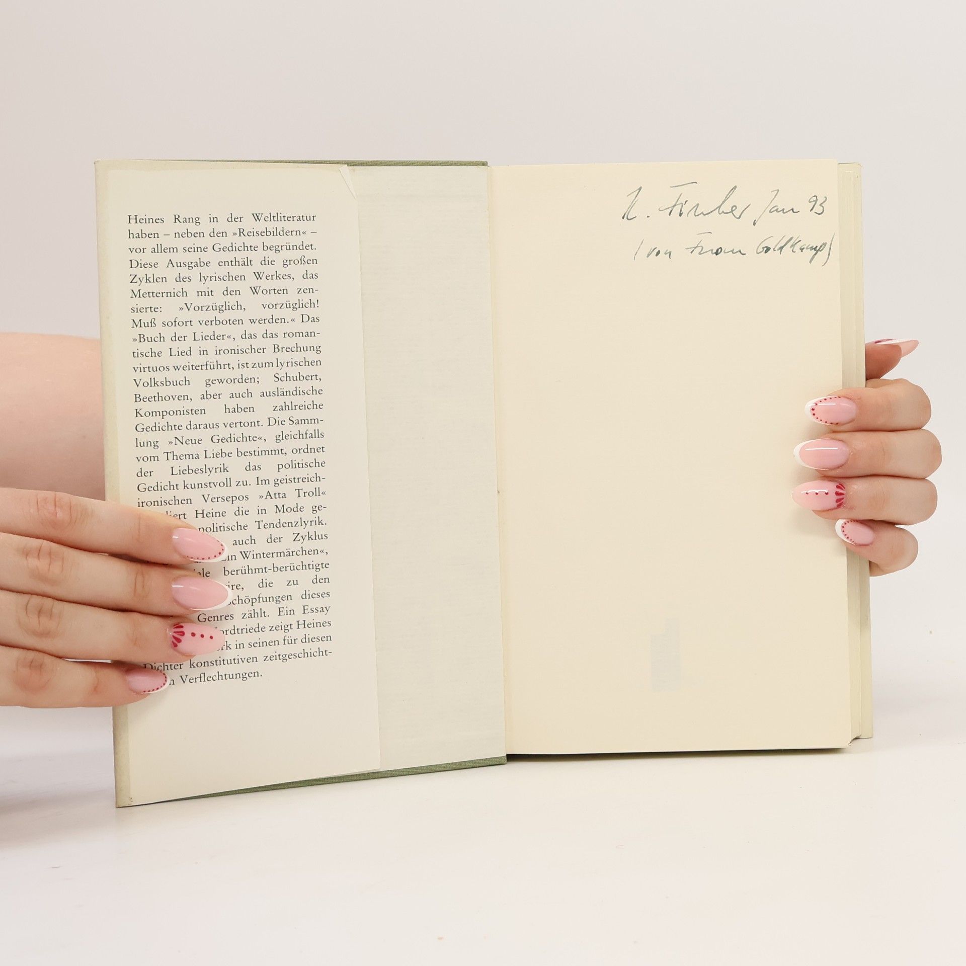 Heinrich Heine Buch der Lieder, Deutschland, ein Wintermärchen und andere Gedichte