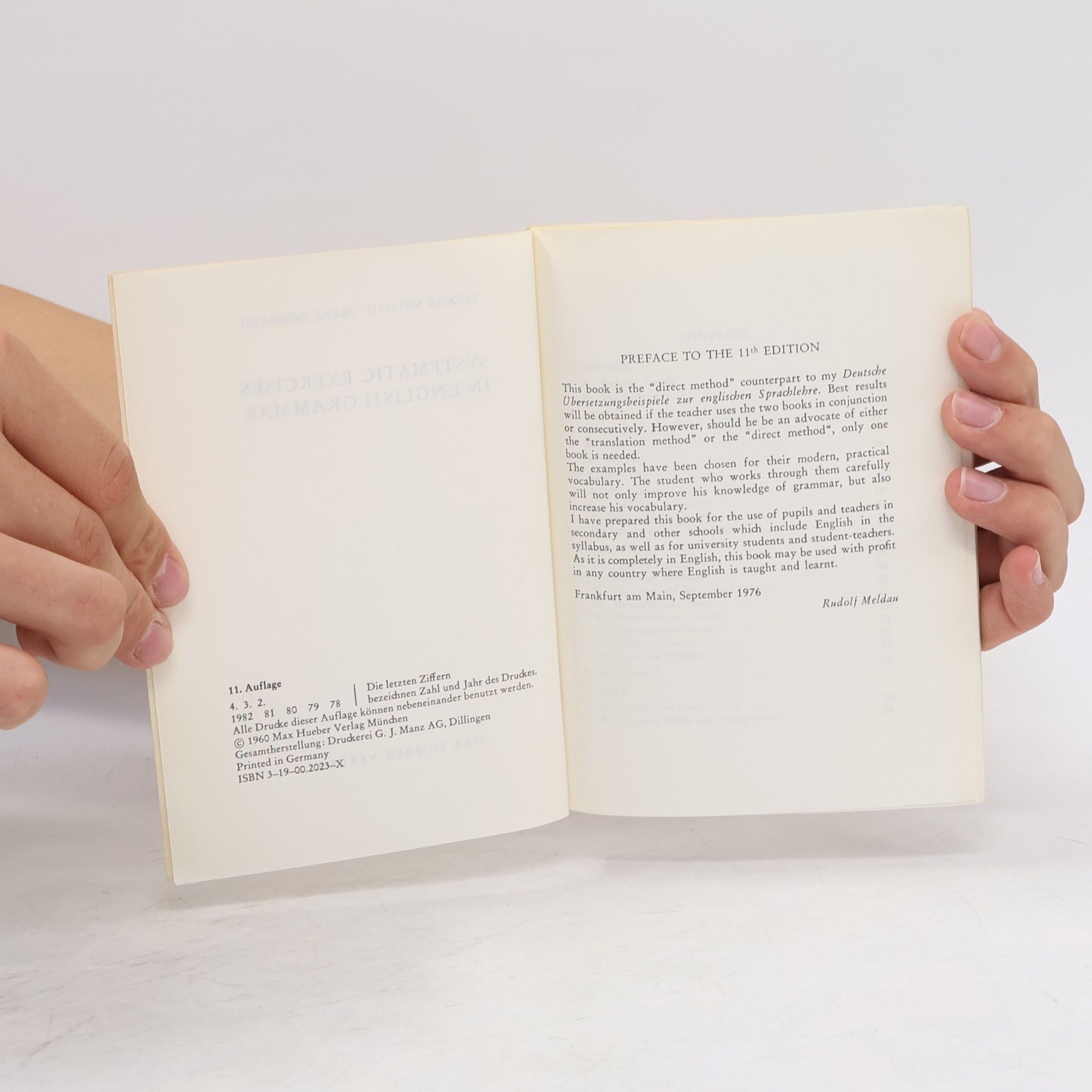 Rudolf Meldau Sprachen der Welt: Systematic Exercises in English Grammar