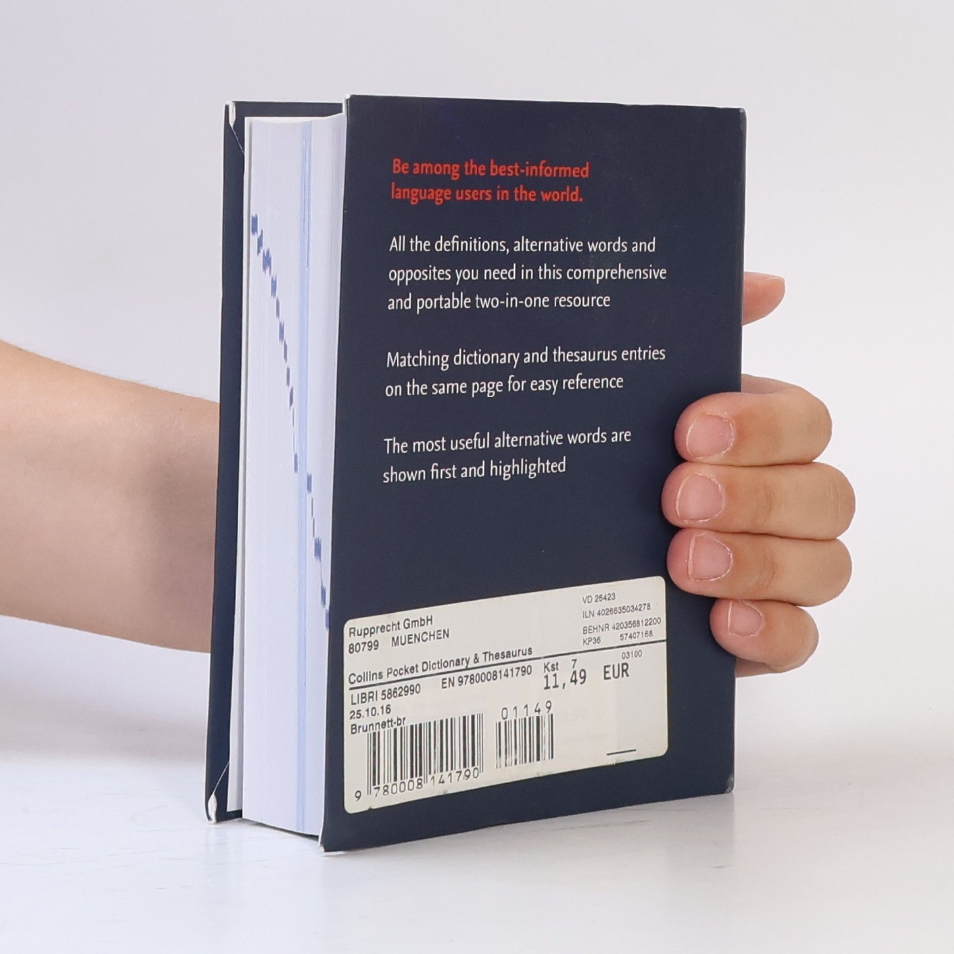Collins English Dictionary and Thesaurus Pocket Edition